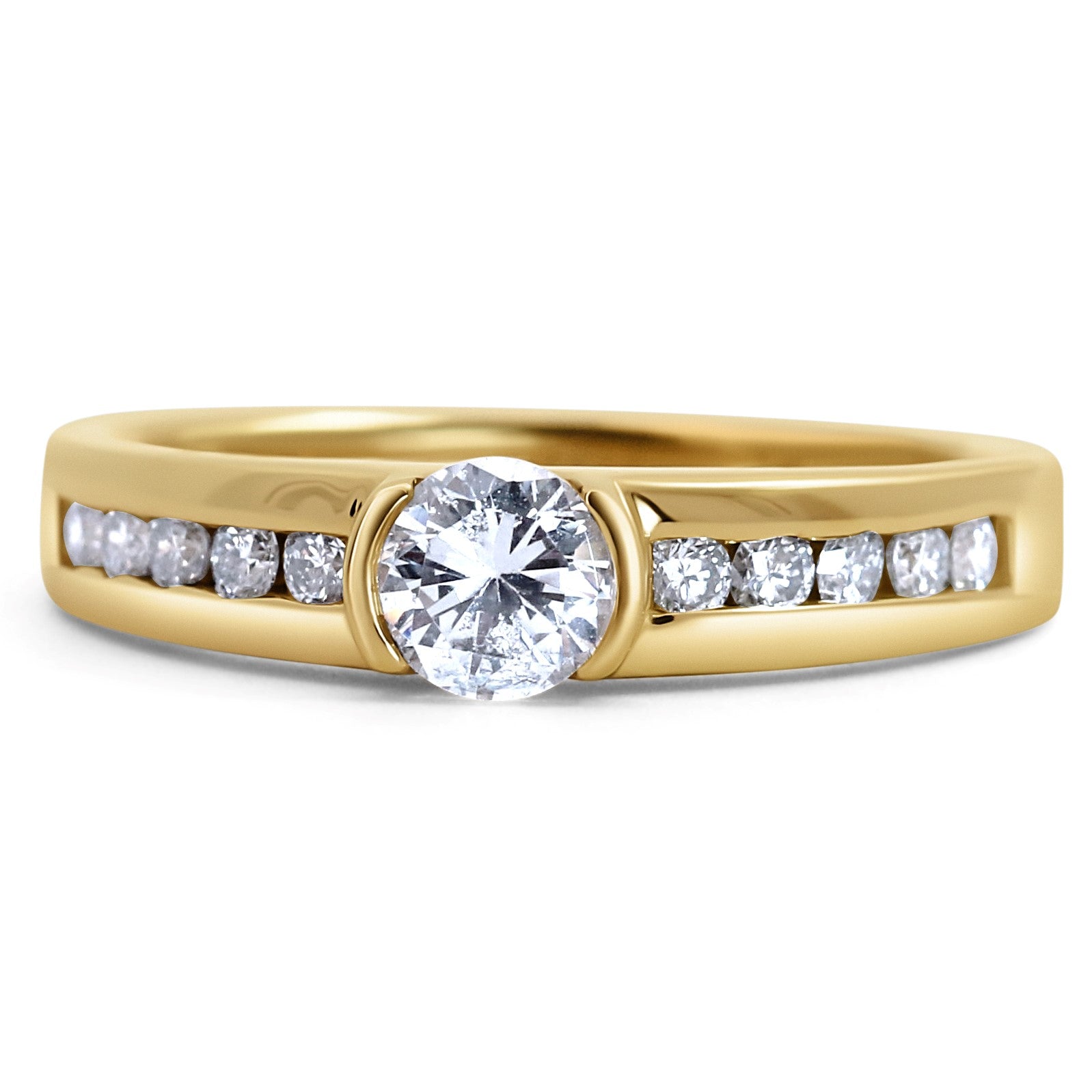 Modern Bezel Style Engagement Ring