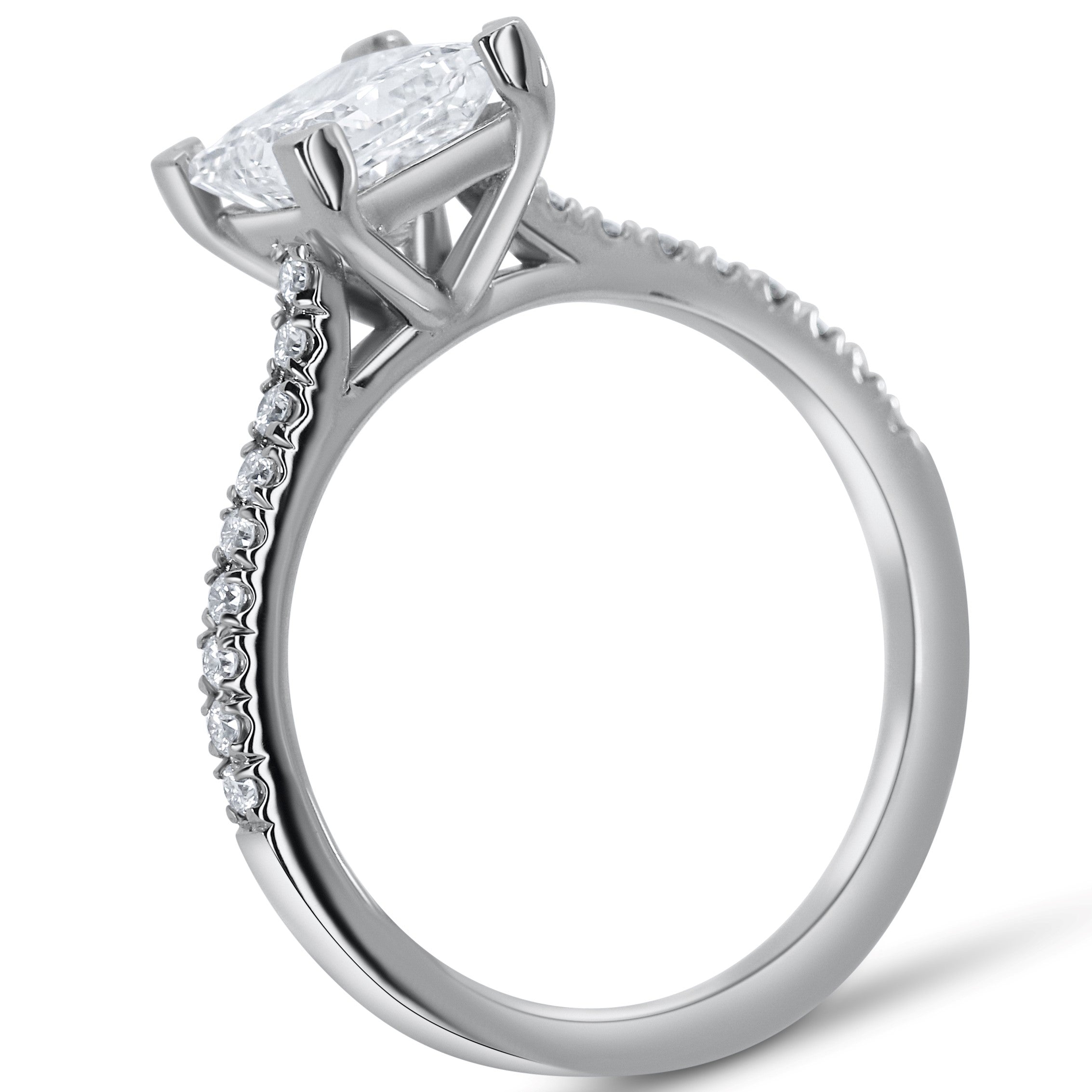 Classic Princess Cut Lab Grown Engagement Ring