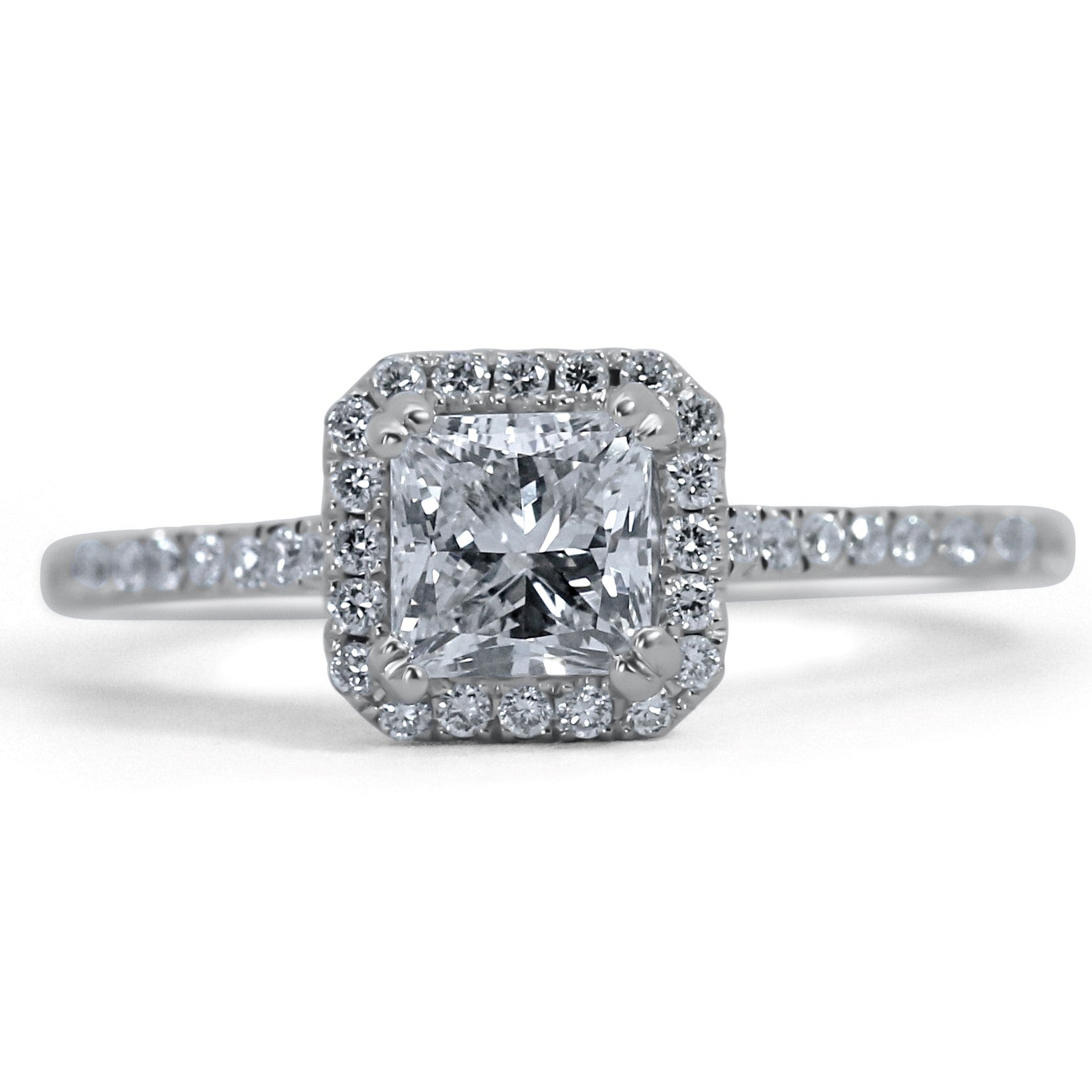 Vintage Halo Engagement Ring