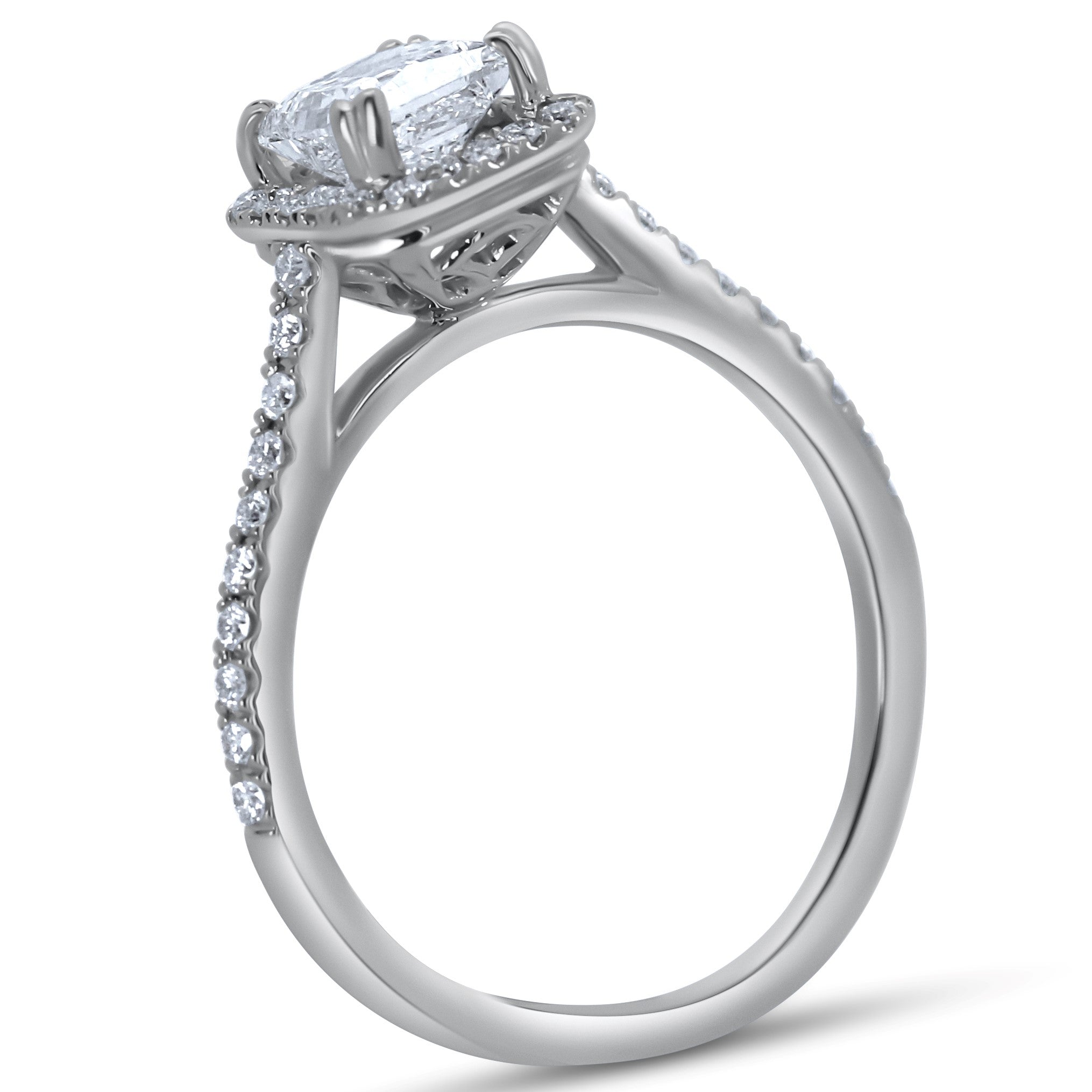 Vintage Halo Engagement Ring