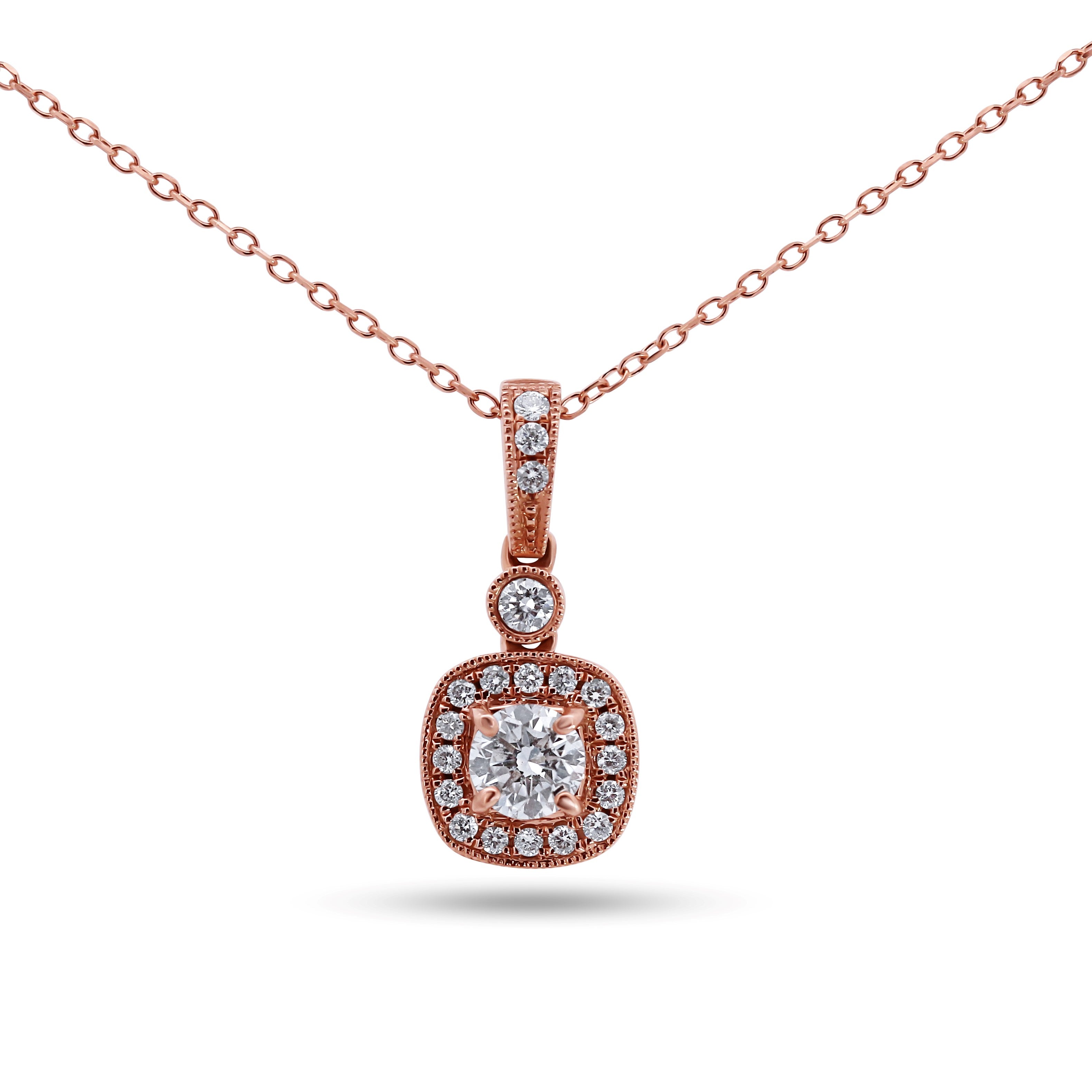Diamond Halo Pendant