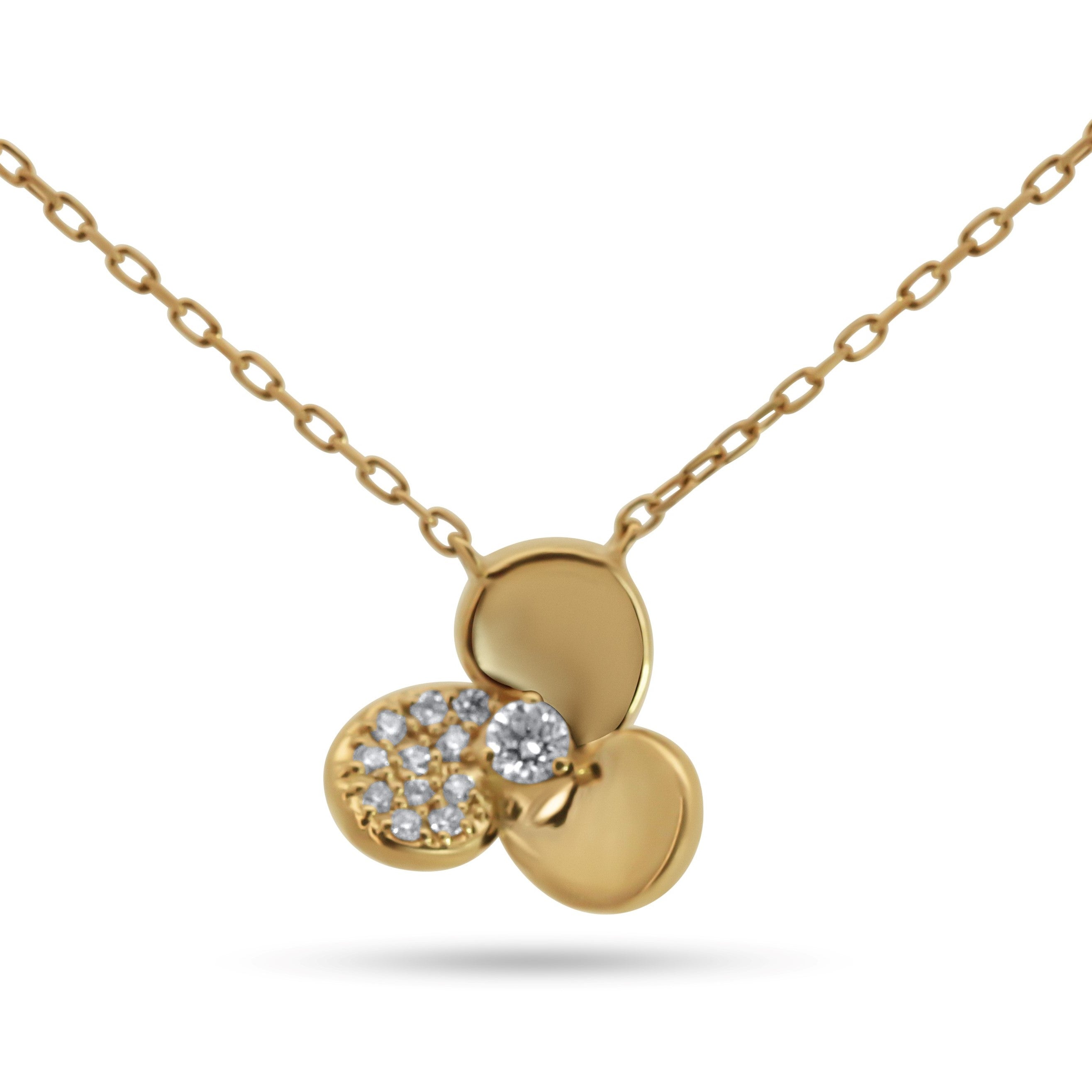 Diamond Flower Pendant