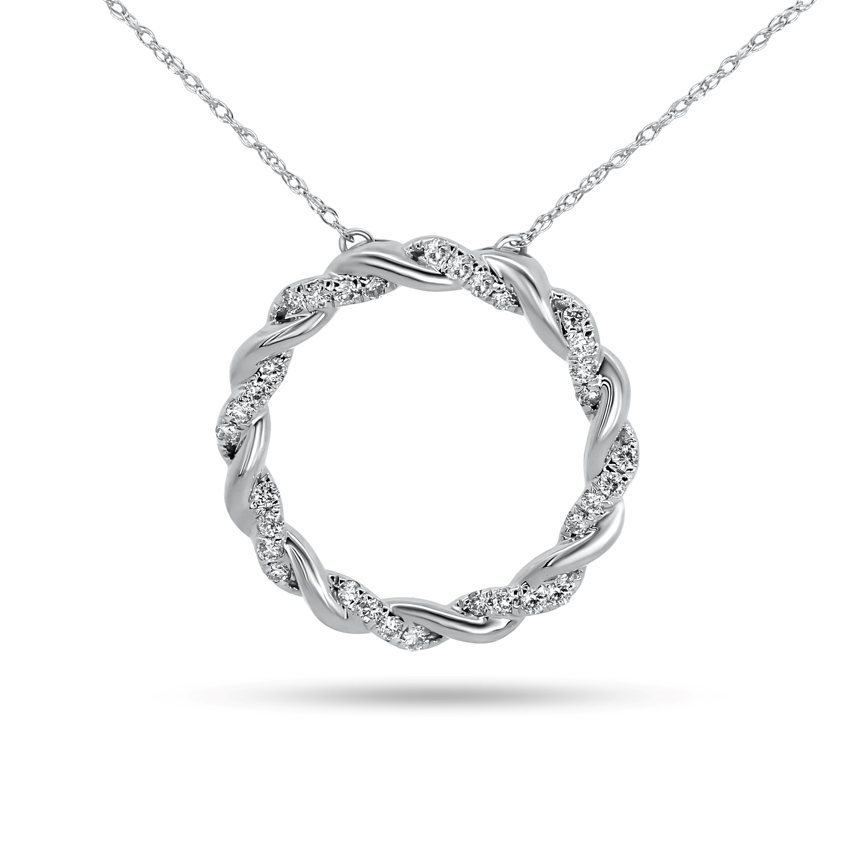 Diamond Circle Necklace