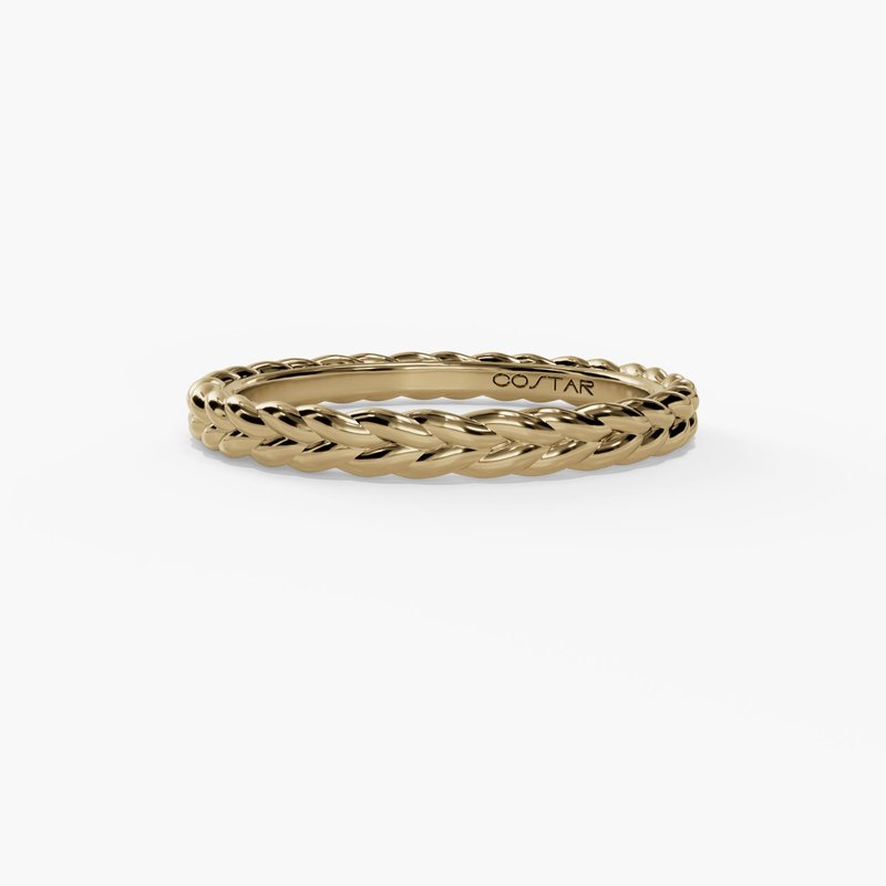 14K Braided Stacking/Wedding Band