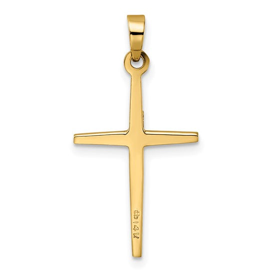 Modern Two Tone Cross Pendant