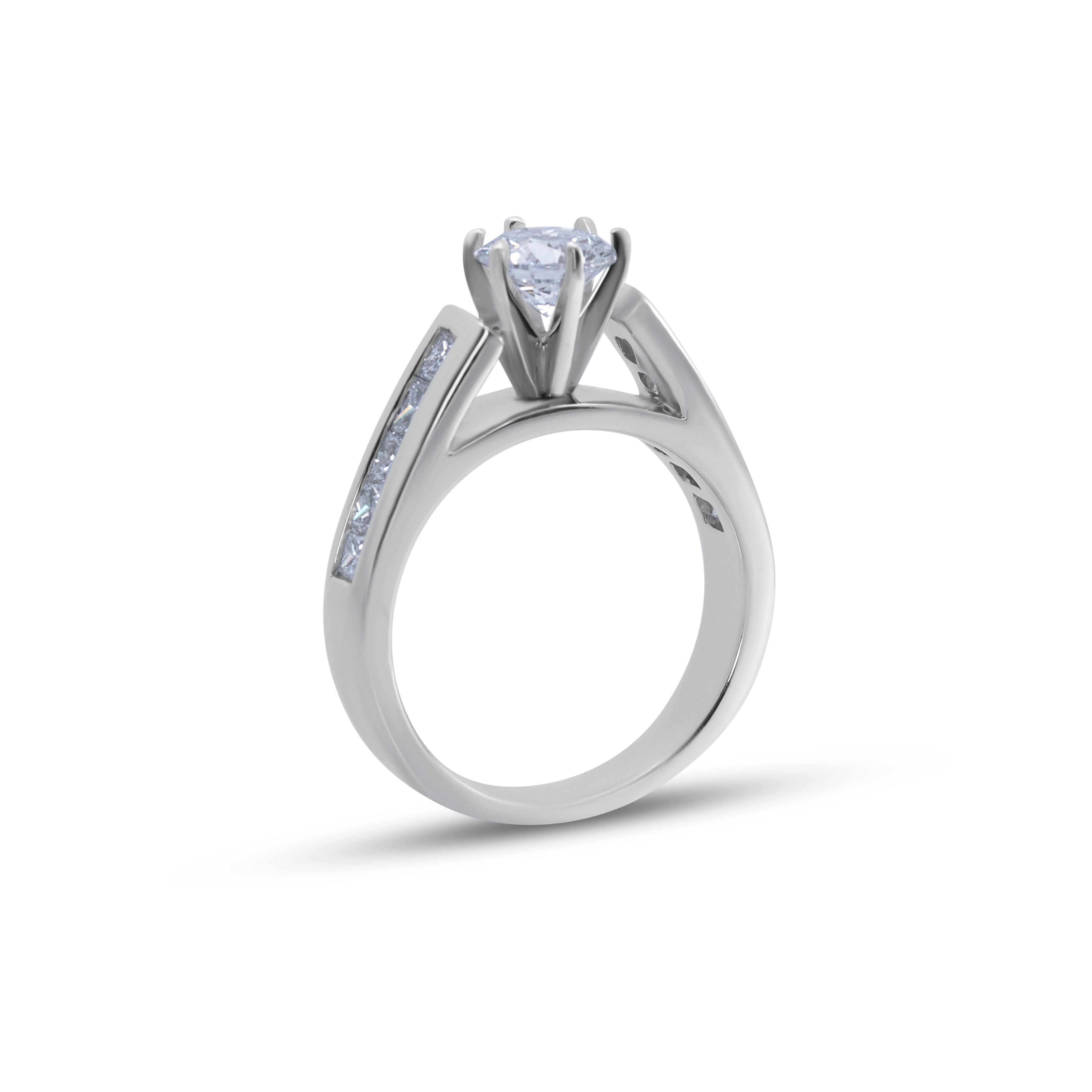 Modern Cathderal Style Engagment Ring