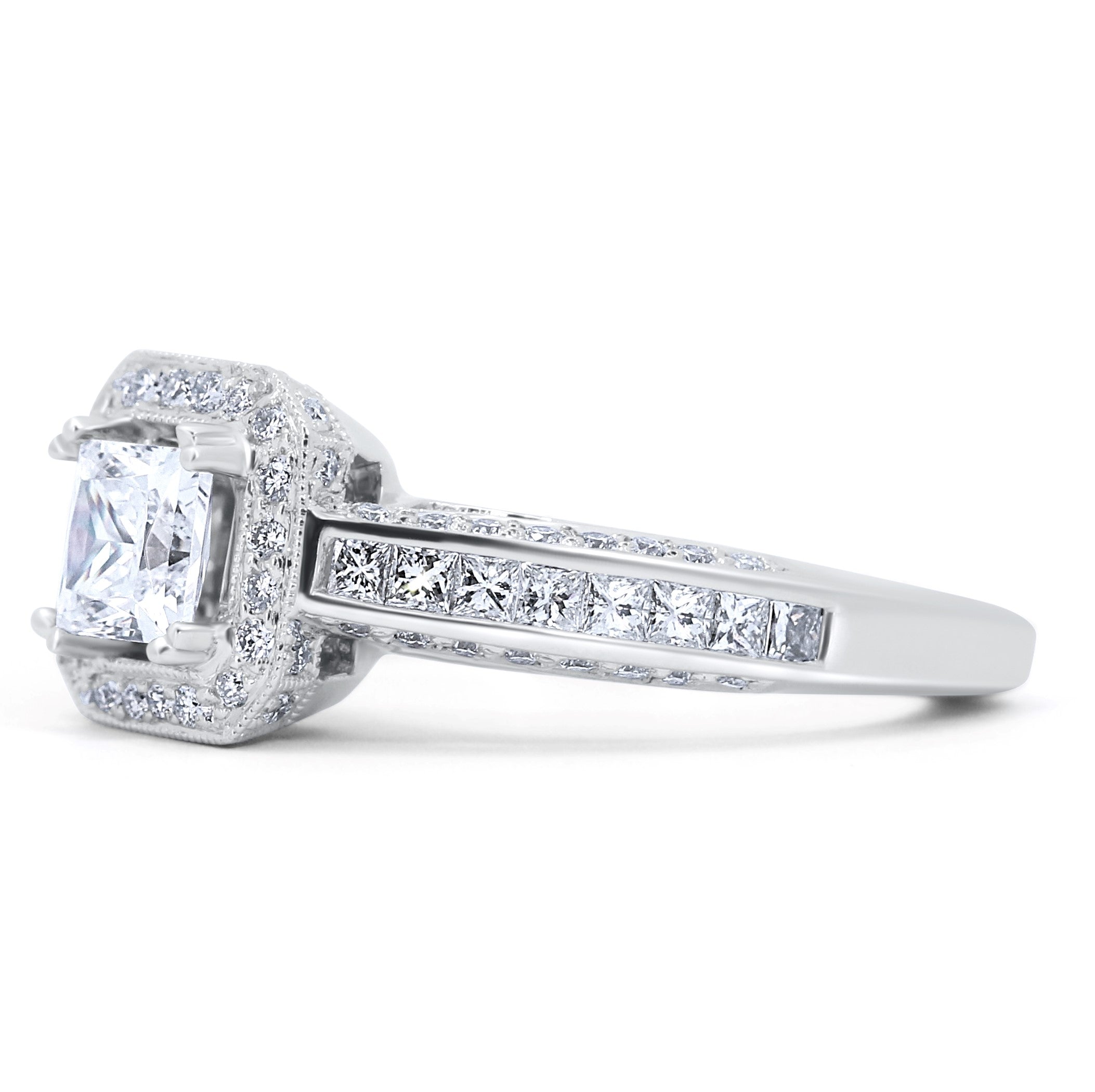 Square Vintage Engagement Ring