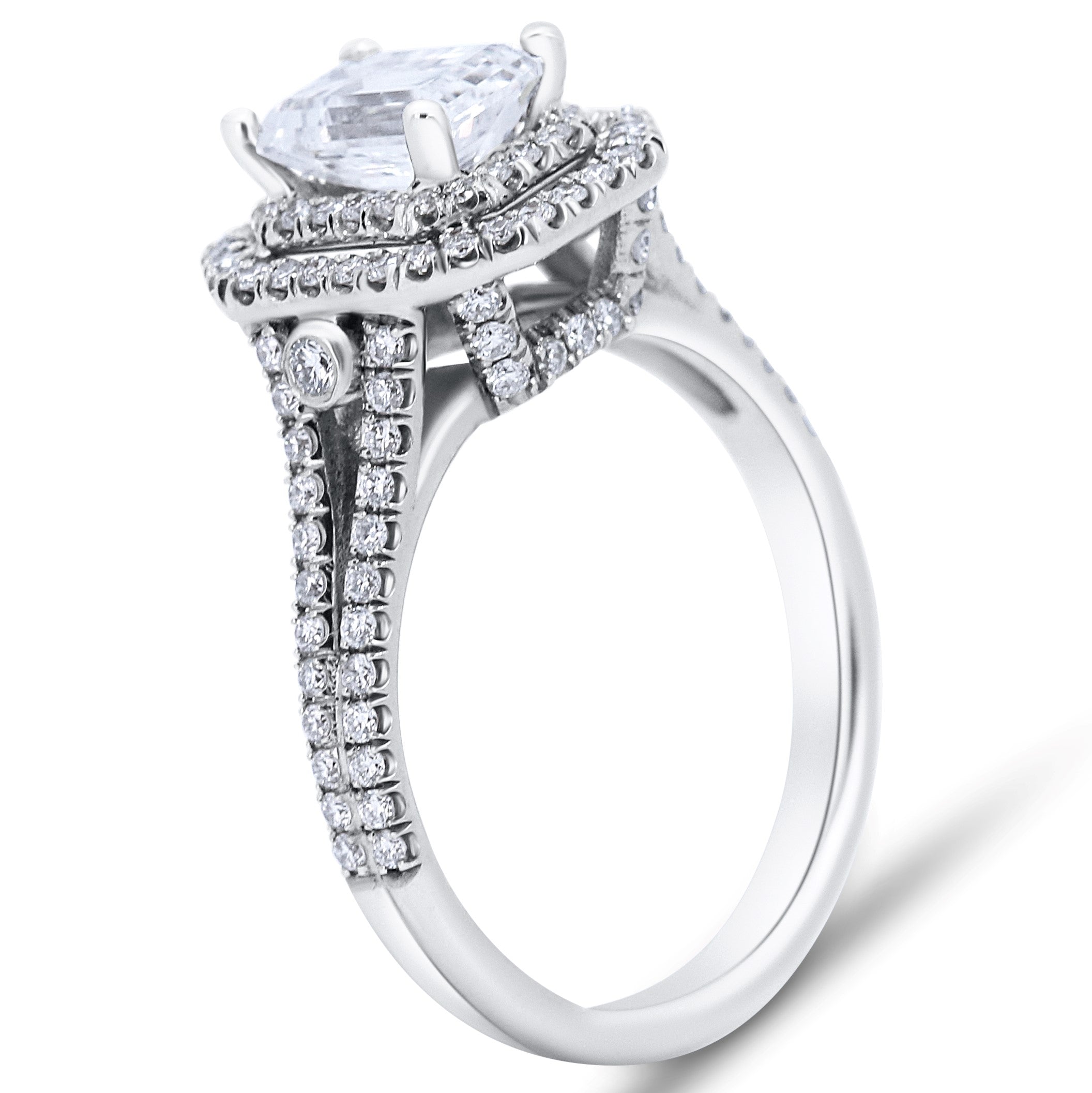 Double Halo Engagement Ring