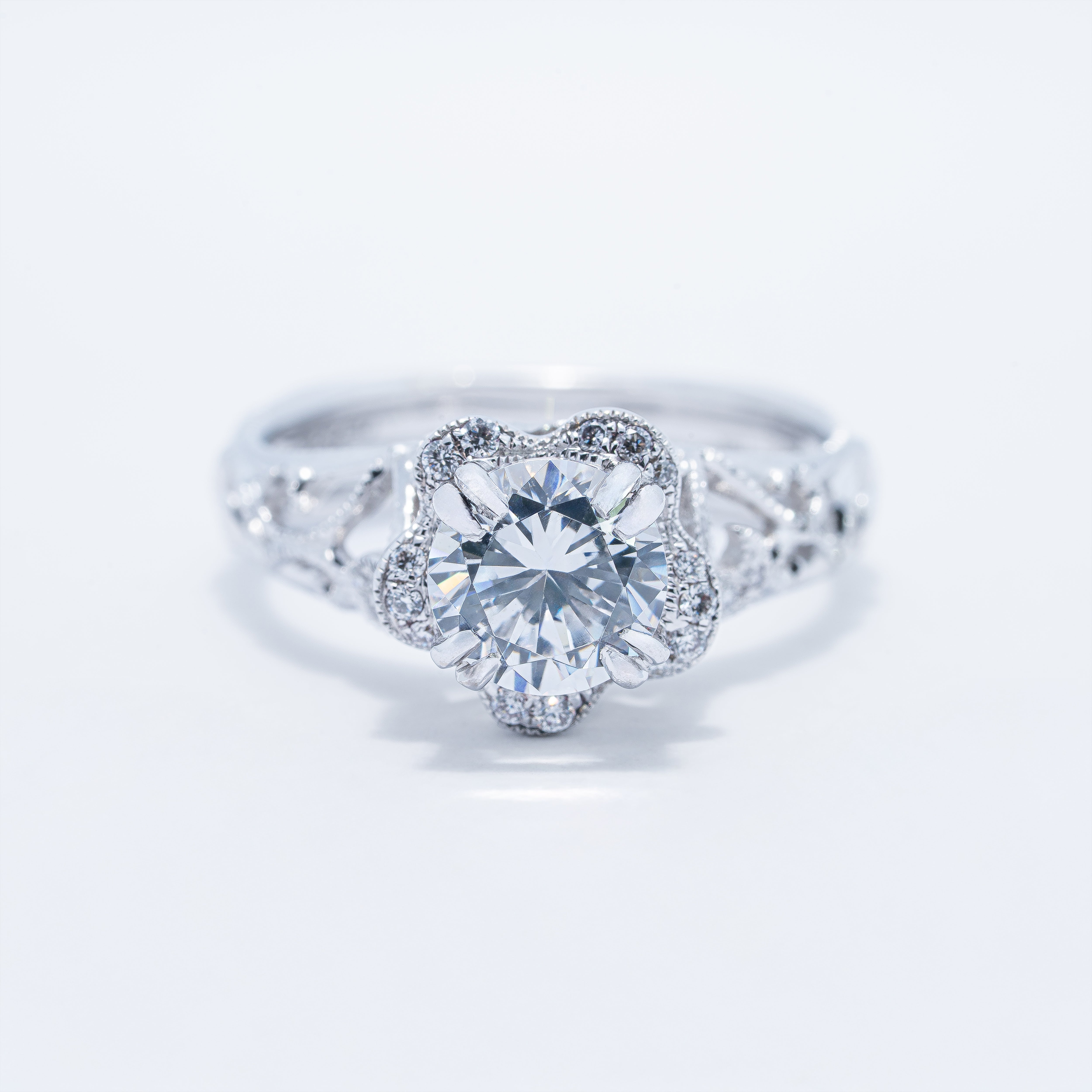 Vintage Filigree Engagement Ring
