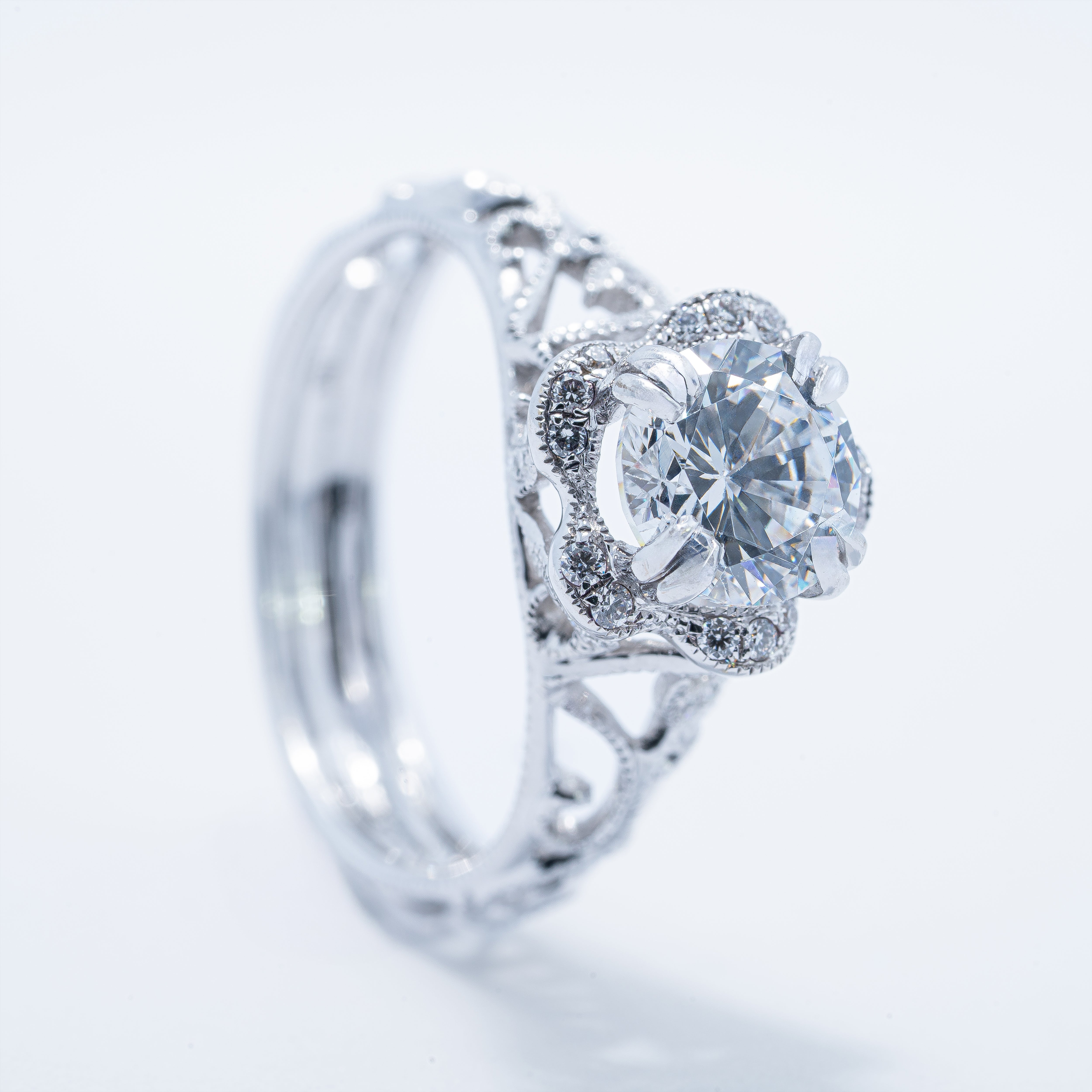 Vintage Filigree Engagement Ring