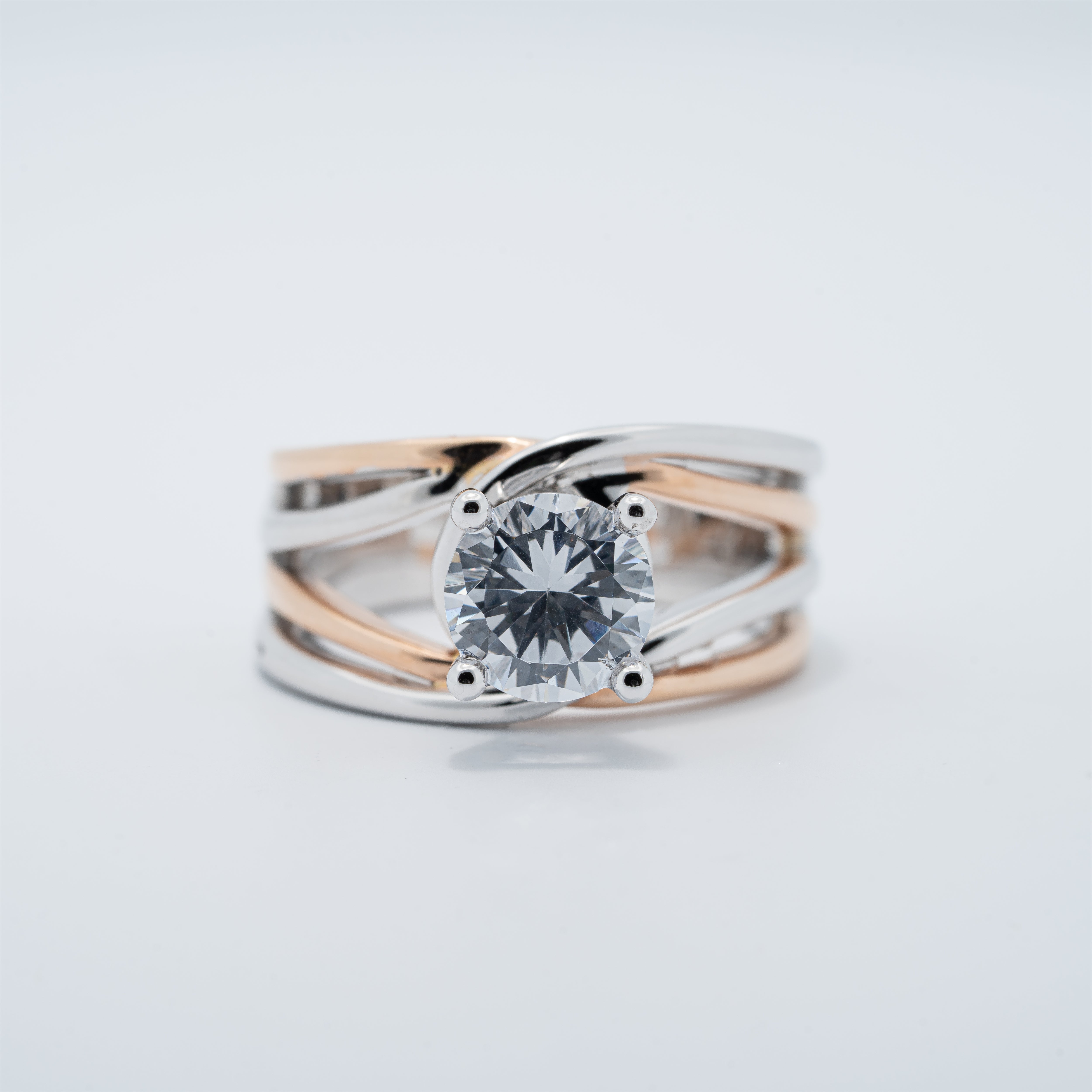 Modern Solitaire Engagement Ring