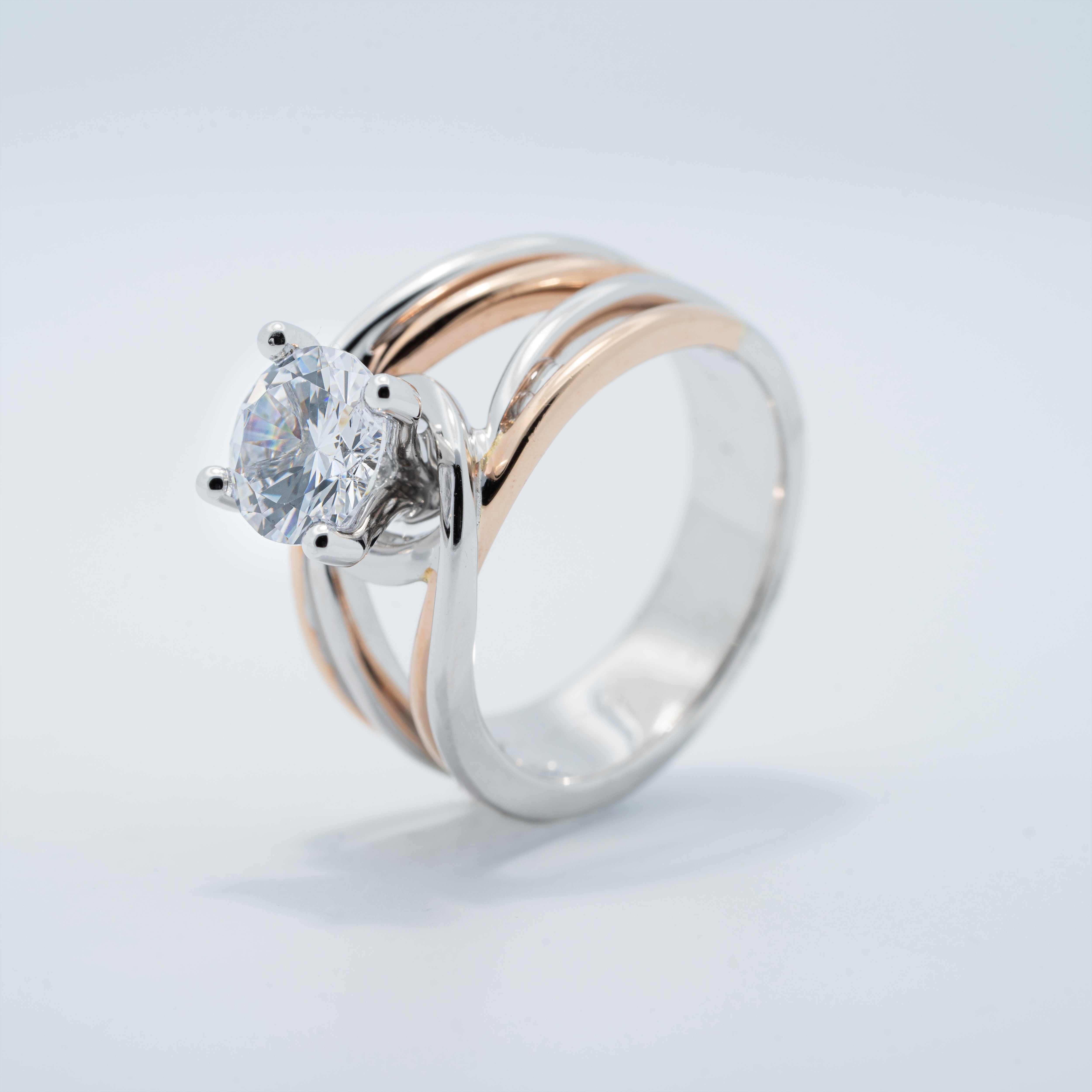 Modern Solitaire Engagement Ring