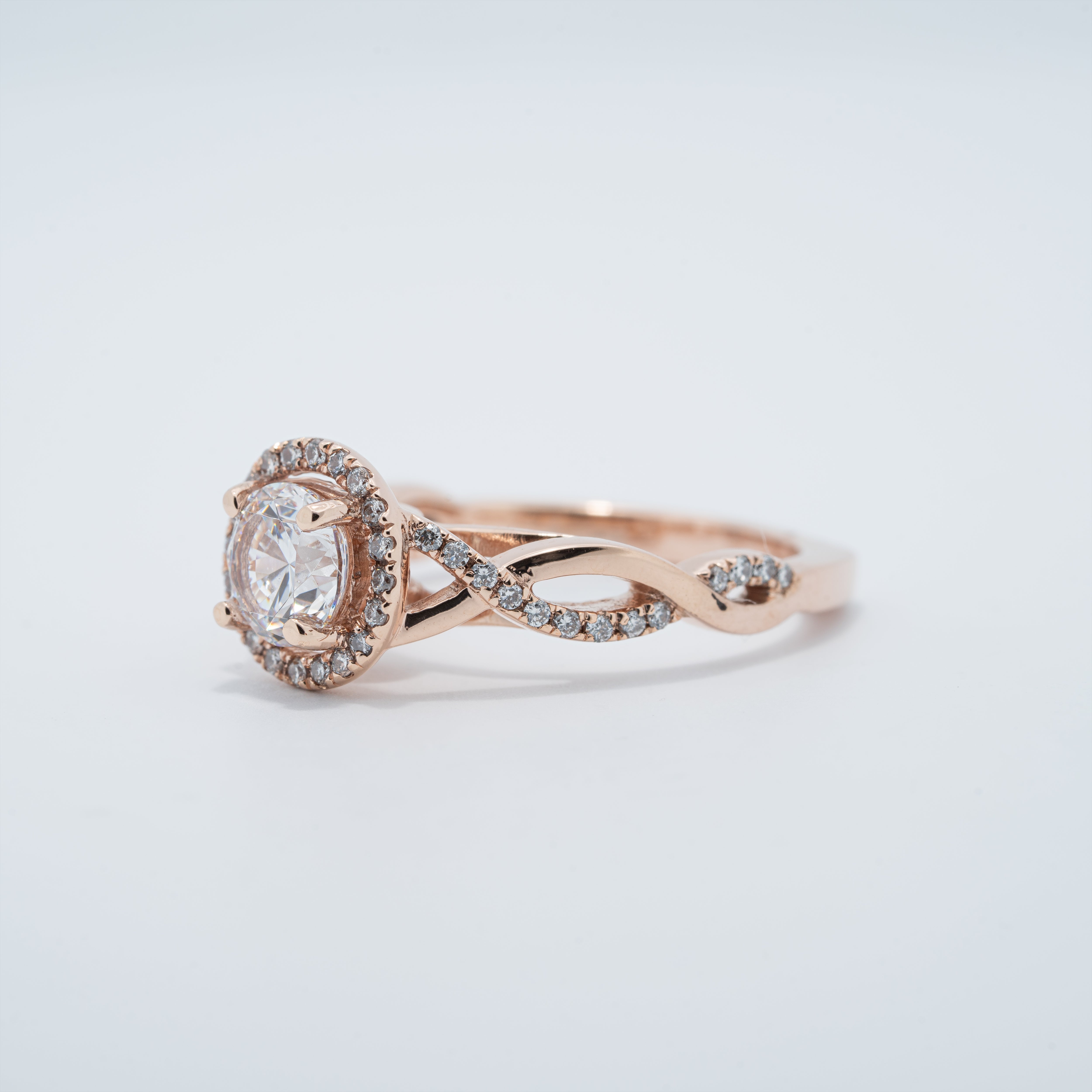 Vintage Halo Engagement Ring