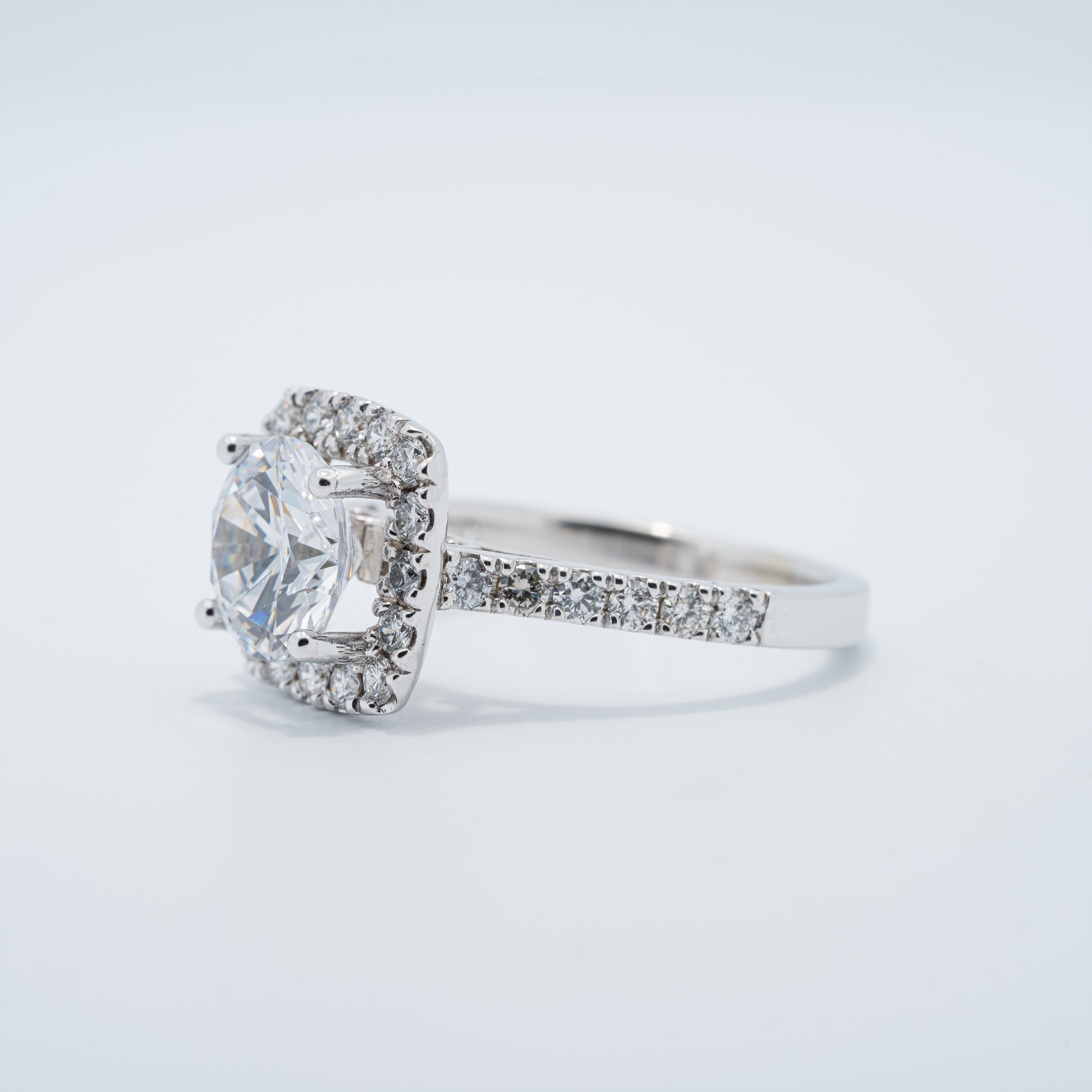 Classic Halo Engagement Ring