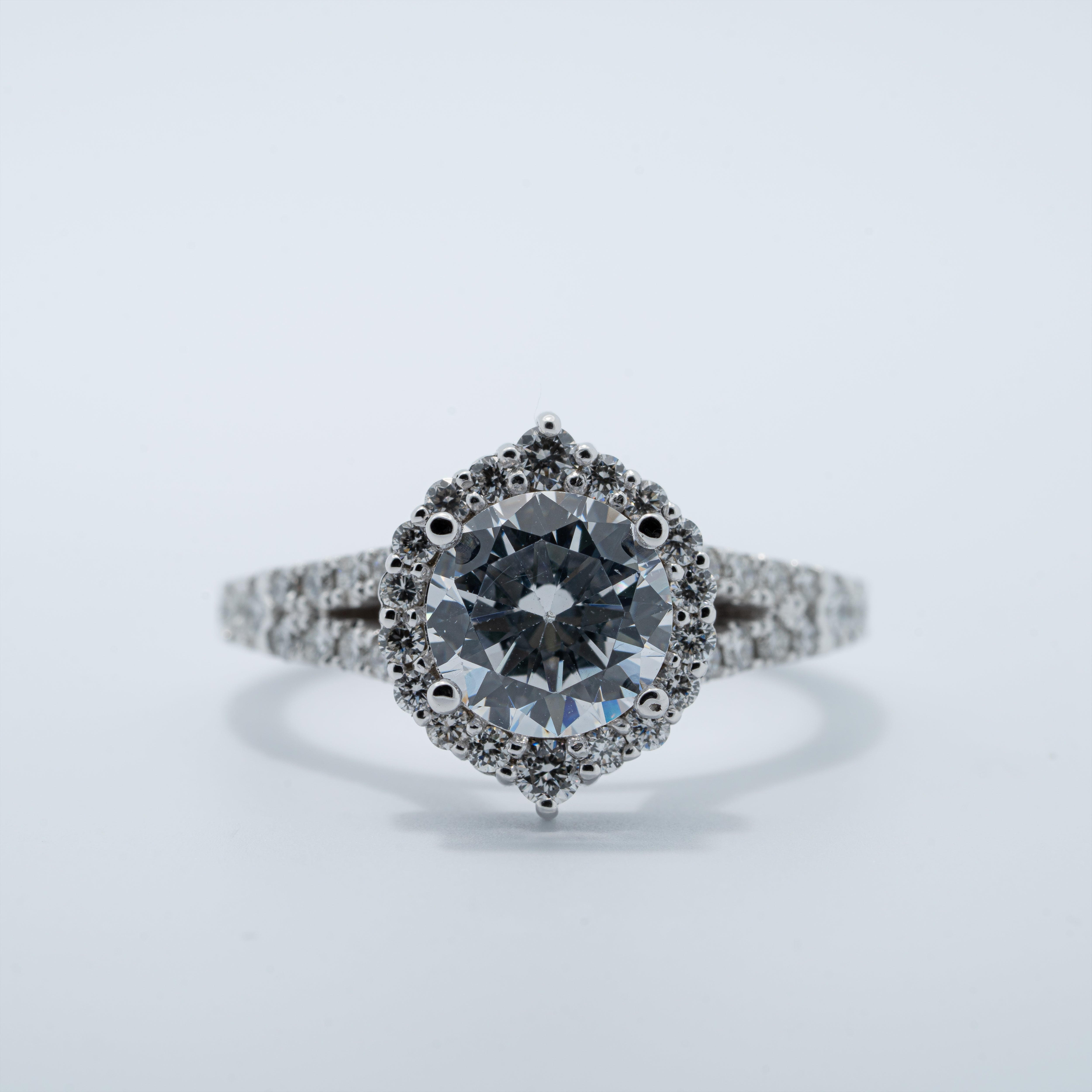 Vinatge Halo Engagement Ring