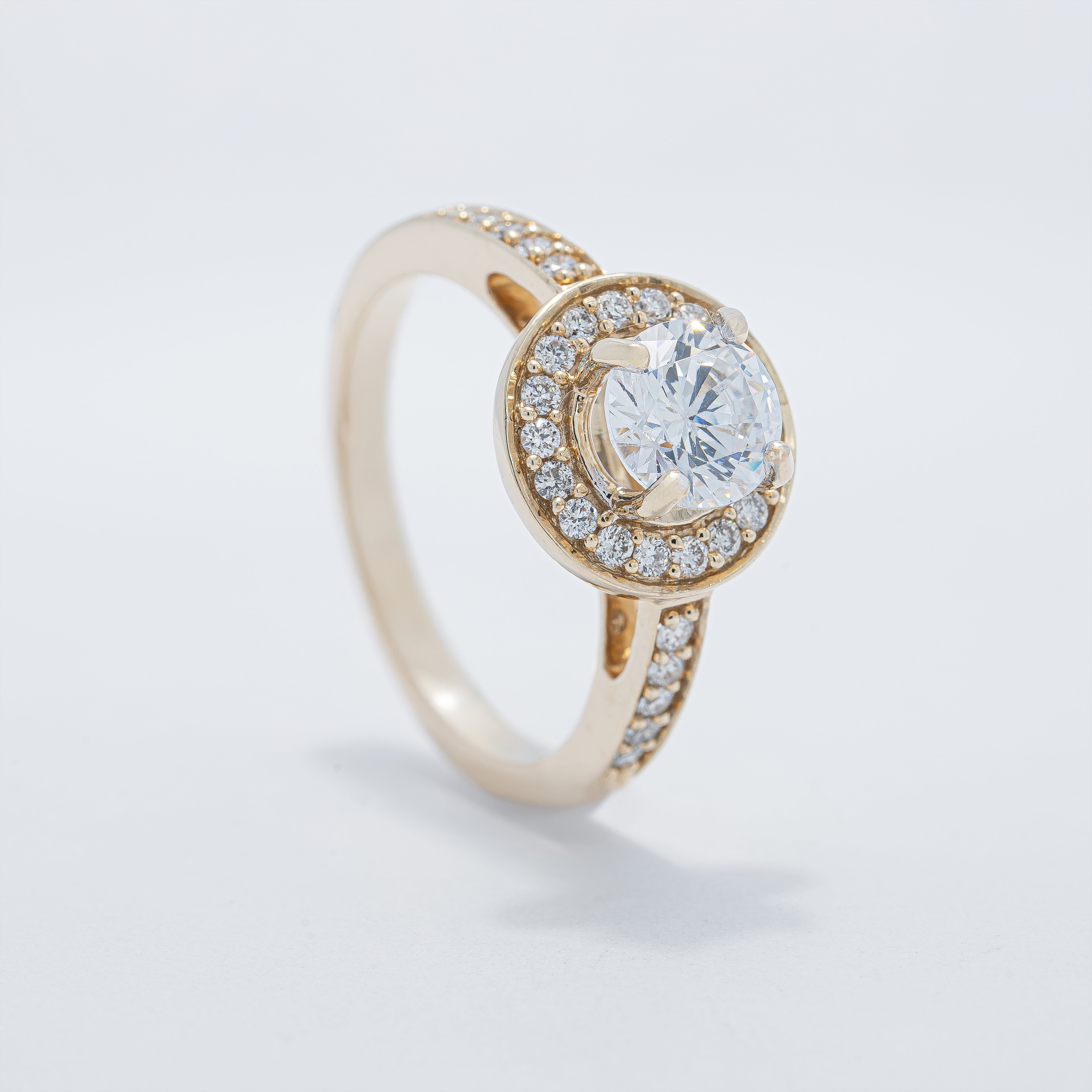 Vintage Halo Engagement Ring