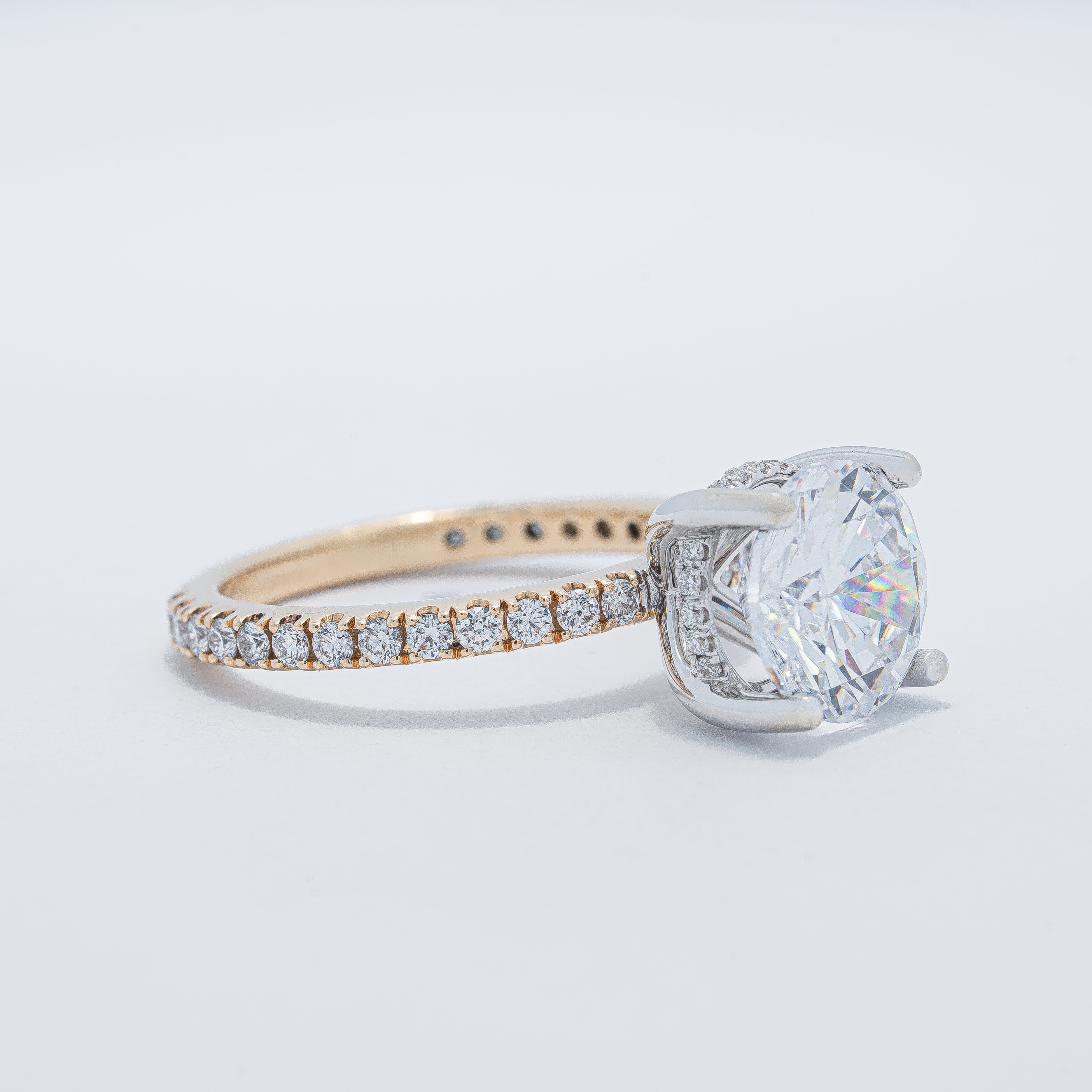 Classic Two-Tone Engagement Ring