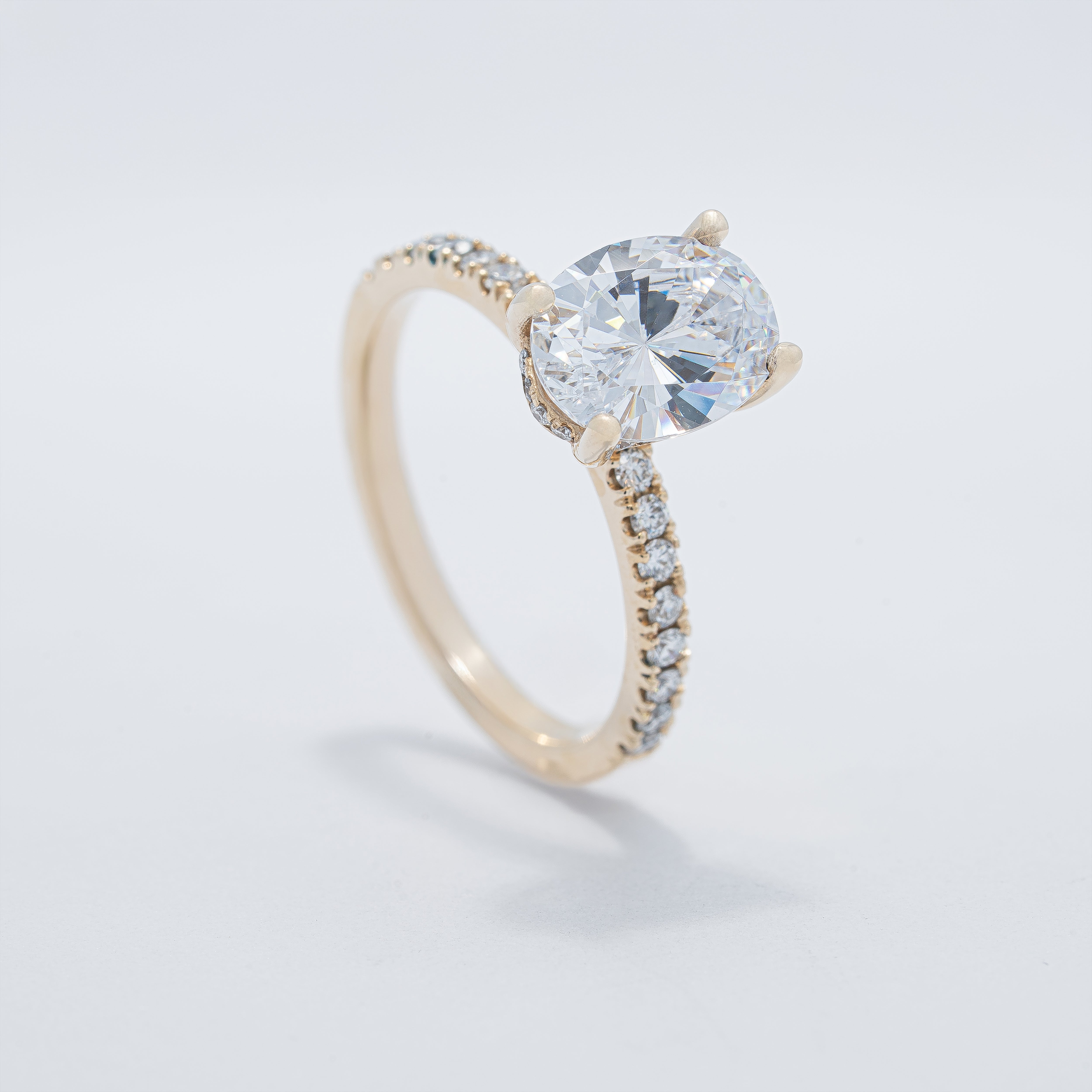 Classic Hidden Halo Engagement Ring