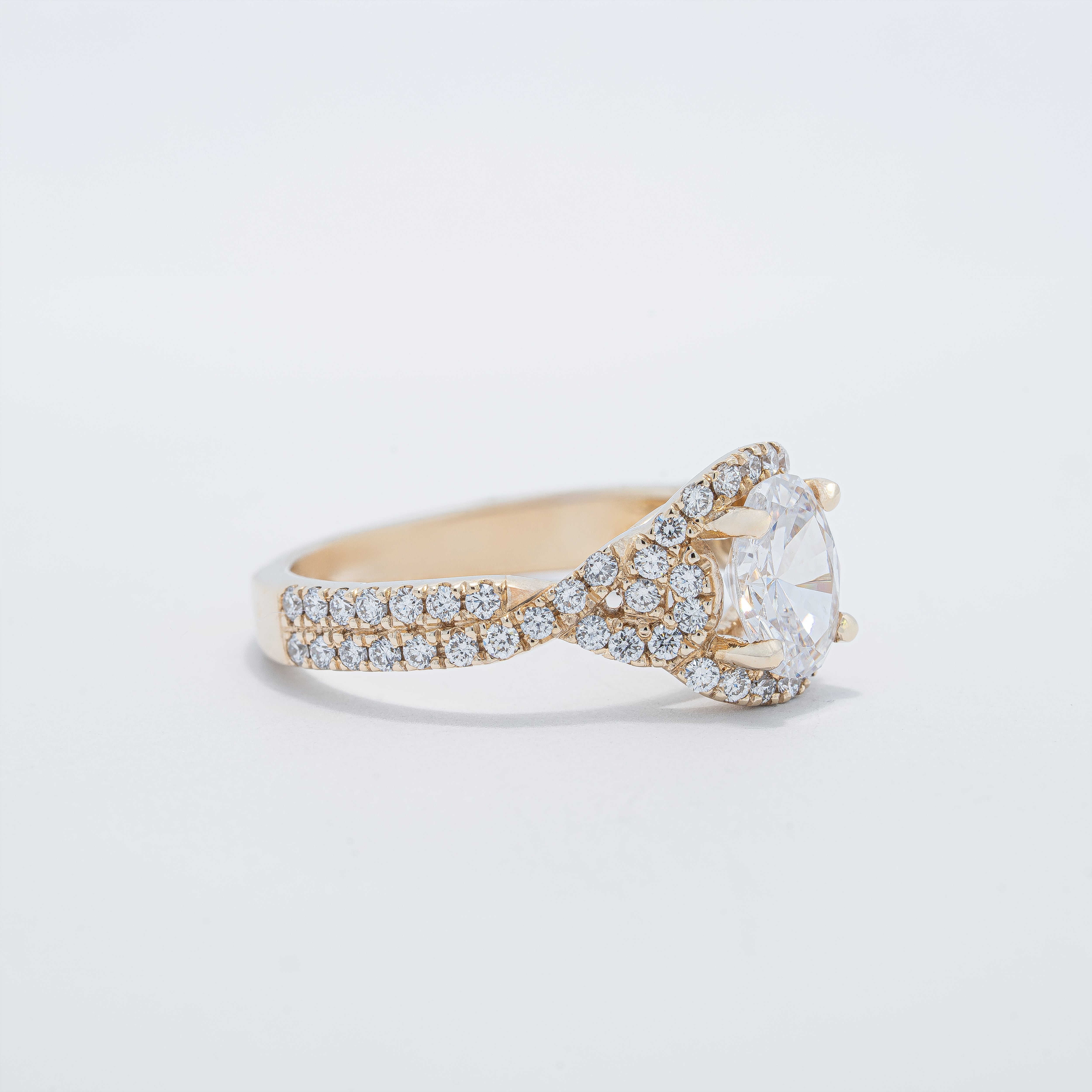Vintage Halo Enagement Ring