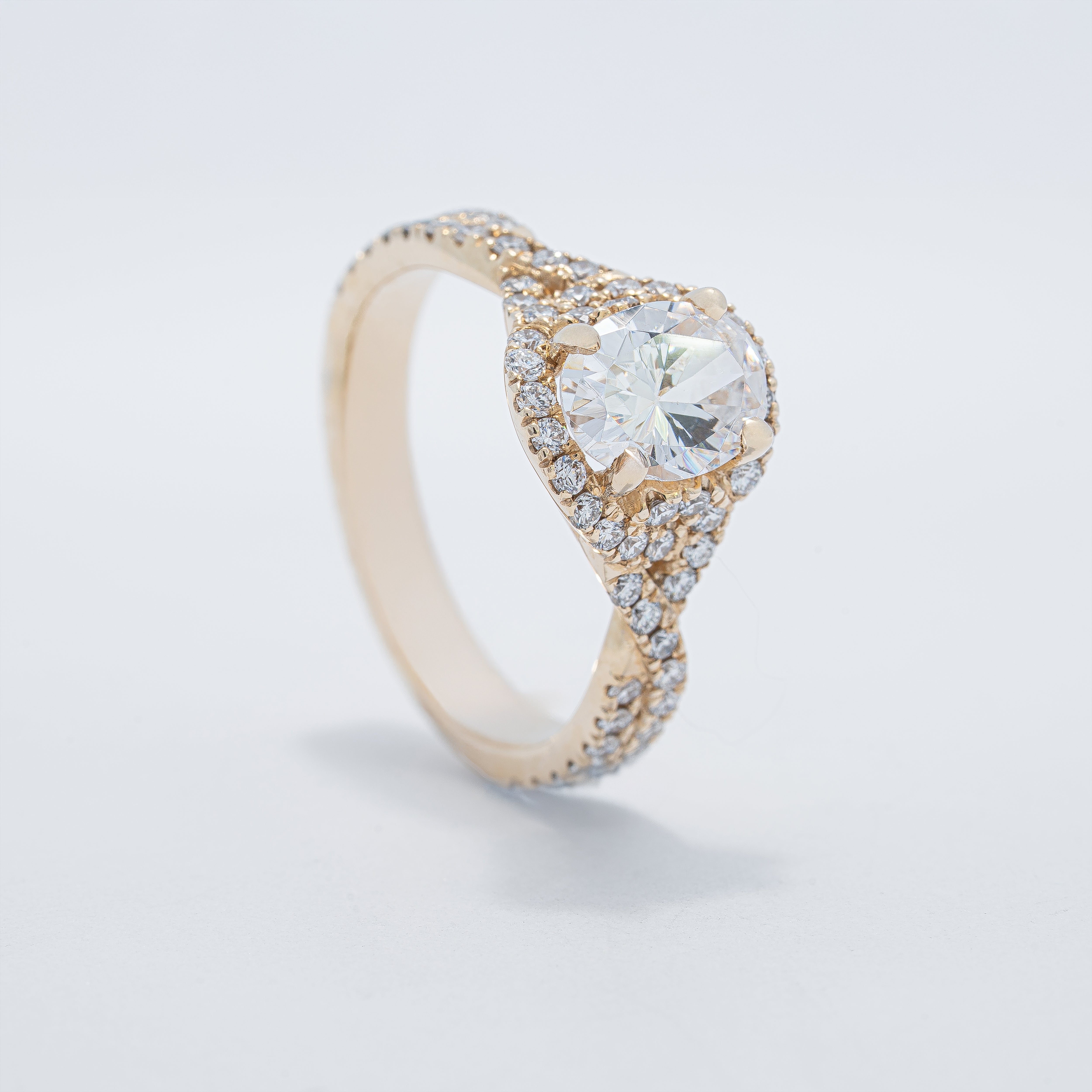 Vintage Halo Enagement Ring
