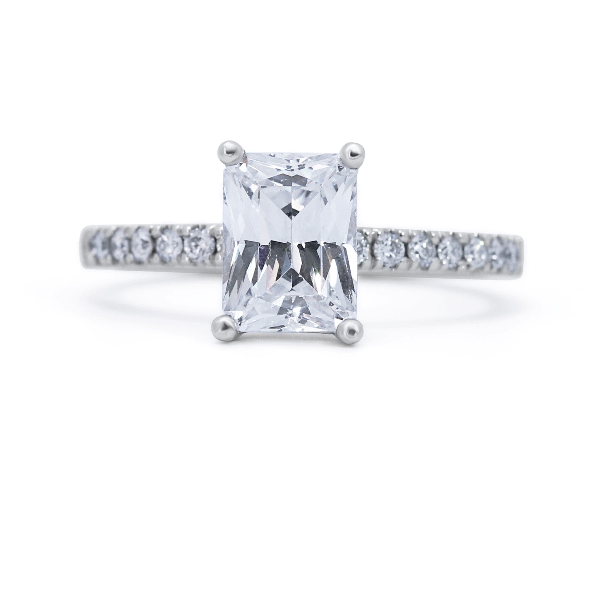 Classic Radiant Shape Engagement Ring