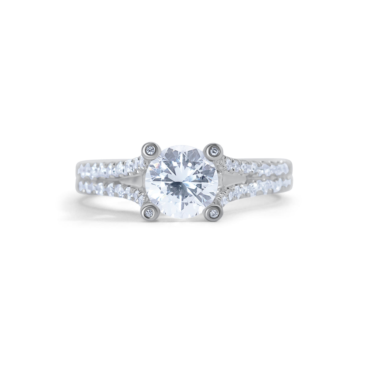 Vintage Split Shank Engagement Ring