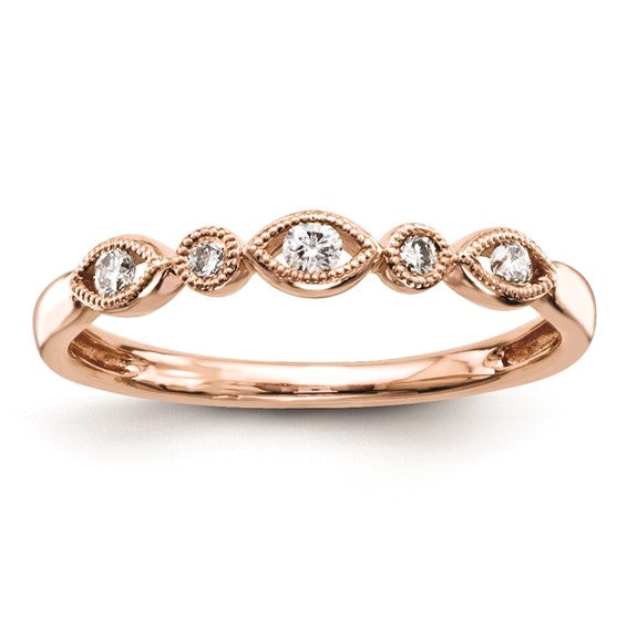14K Rose Gold Stacking/Wedding Band