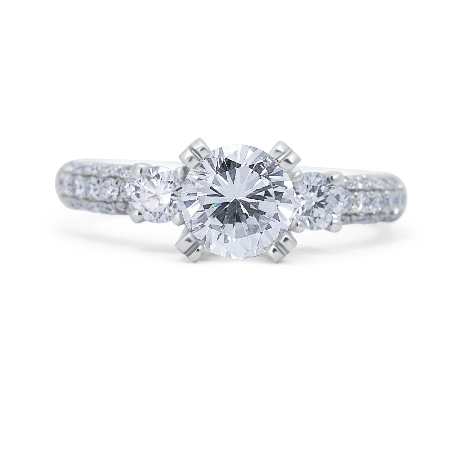 Vintage Three Stone Engagement Ring