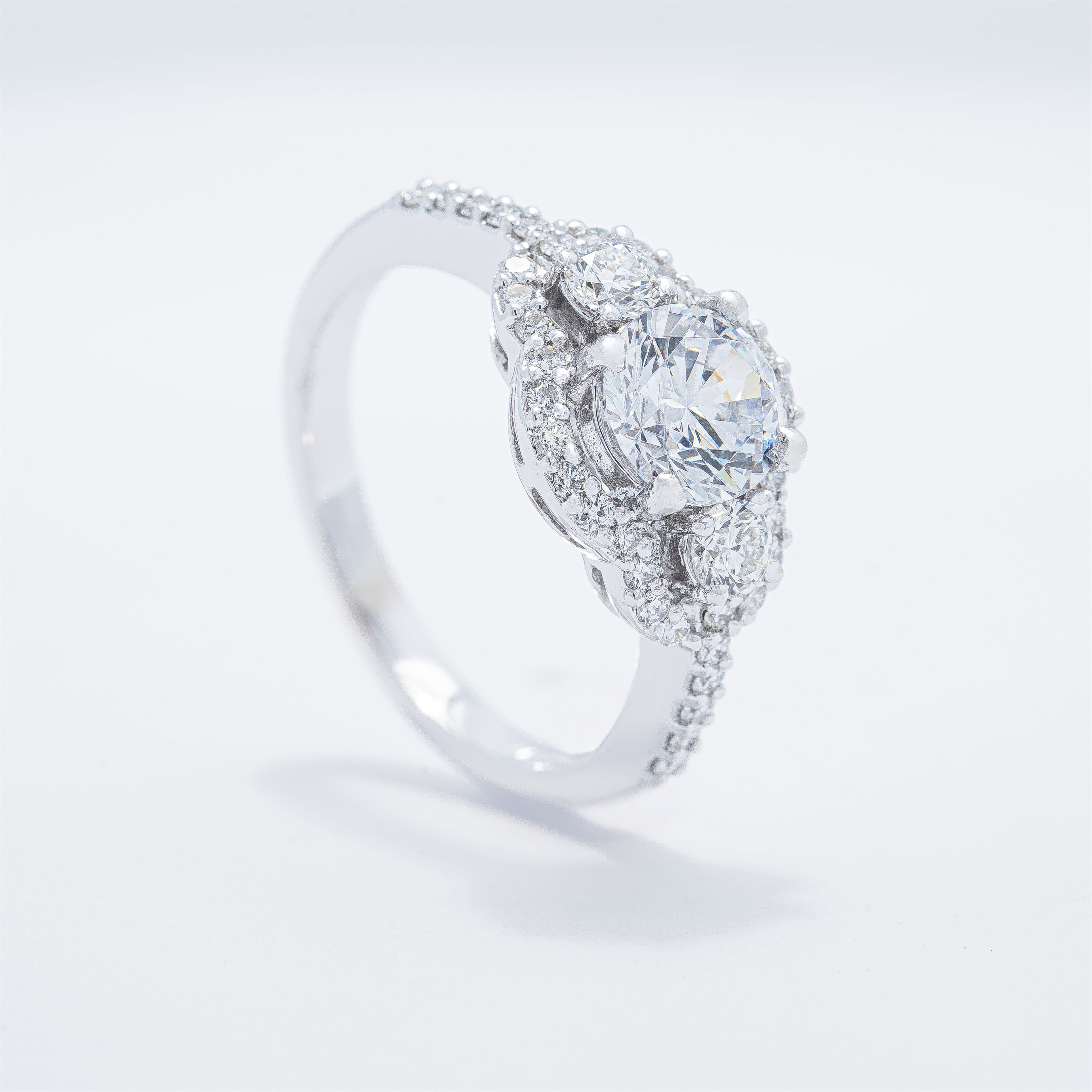 Vintage Halo Engagement Ring