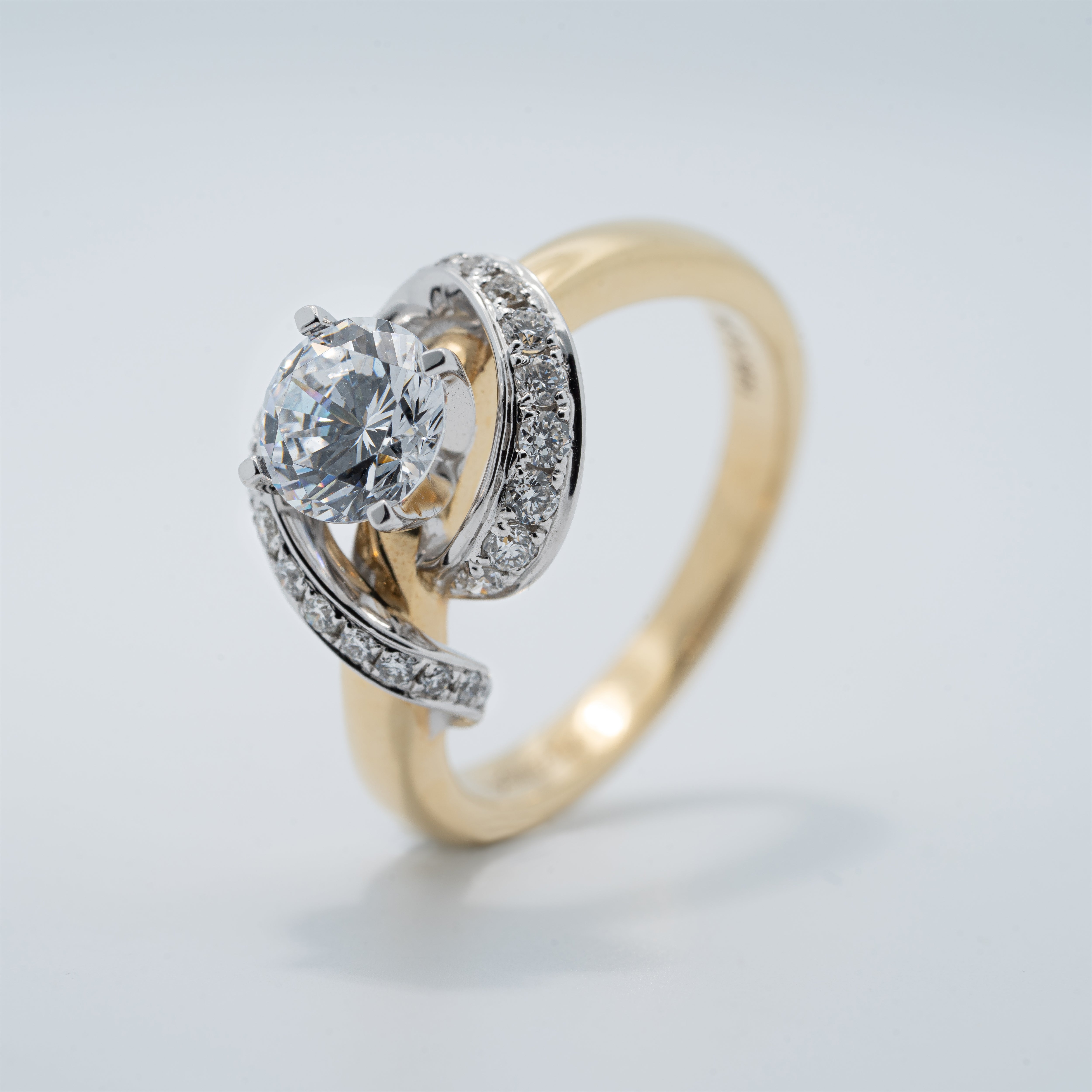 Modern Free Form Engagement Ring