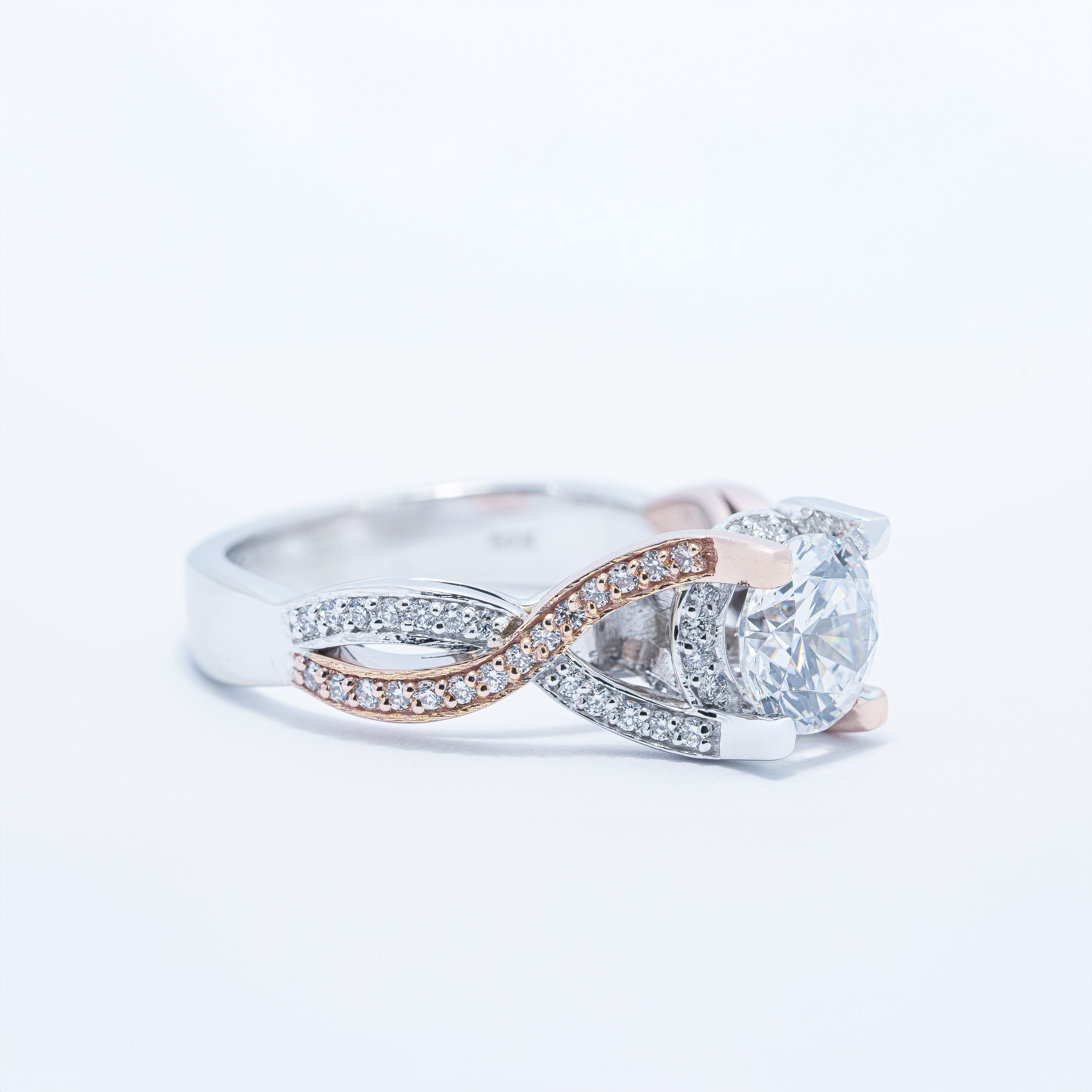 Twist Style Engagement Ring