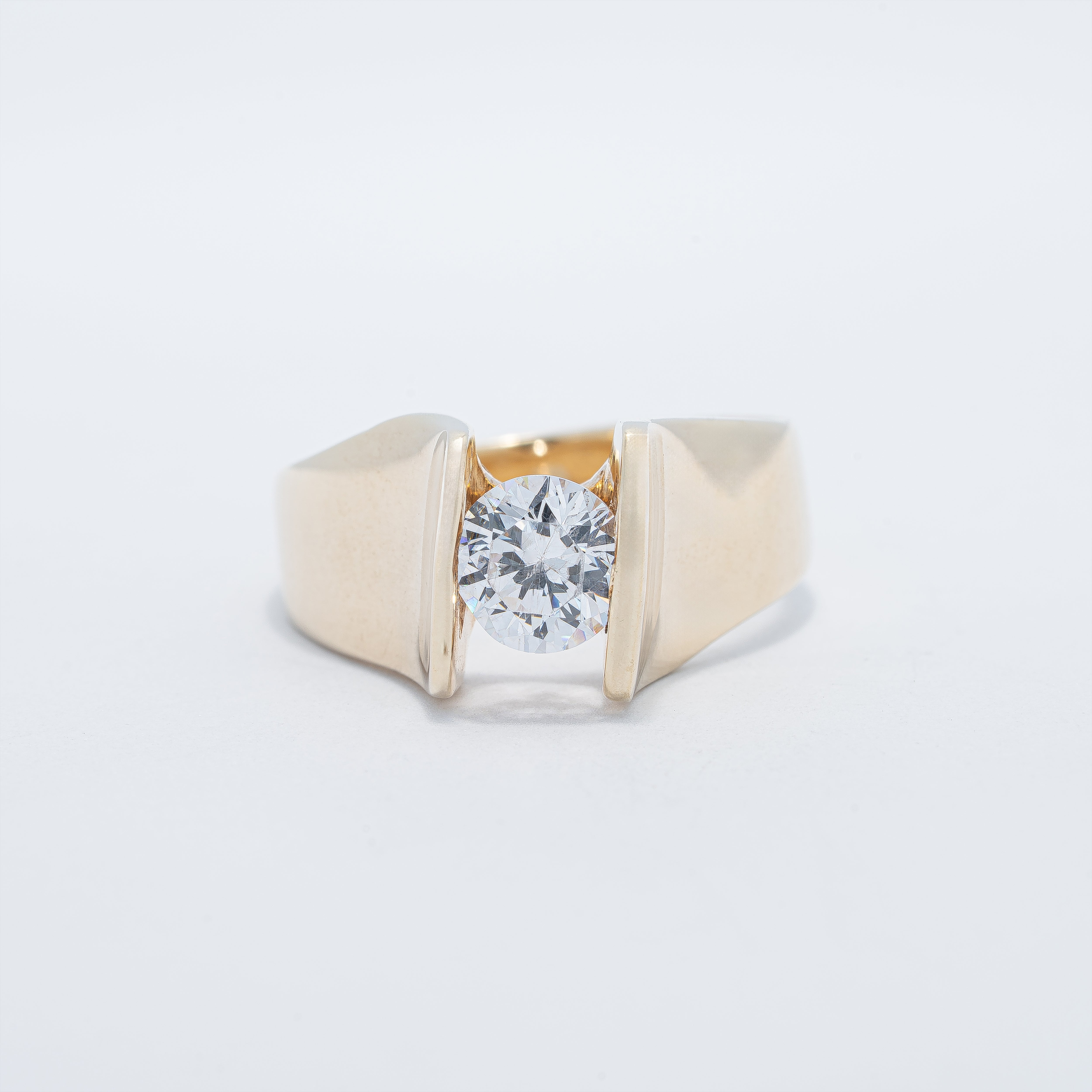 Modern Channel Set Engagement Ring