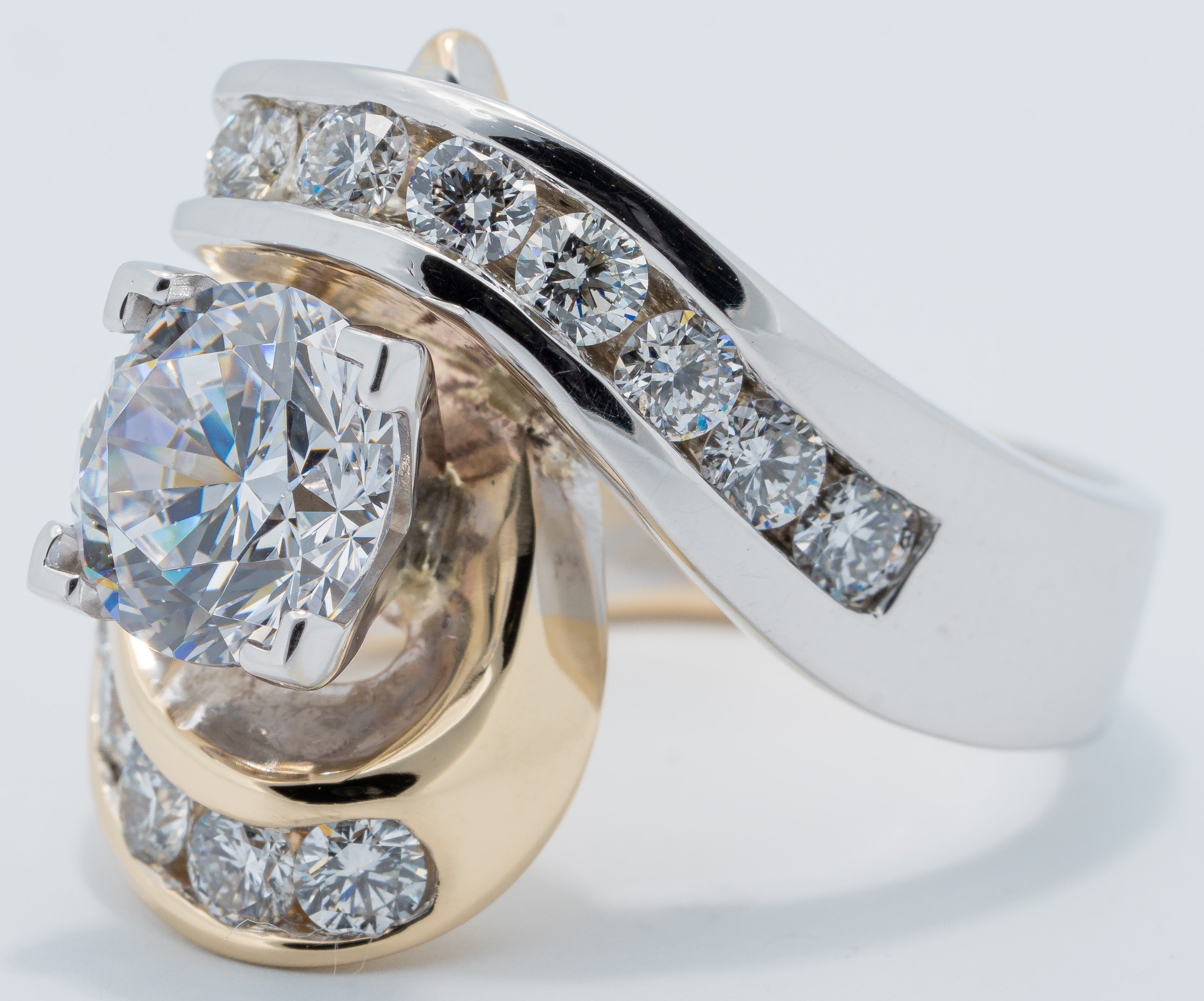 Contemporary By-Pass Engagement Ring