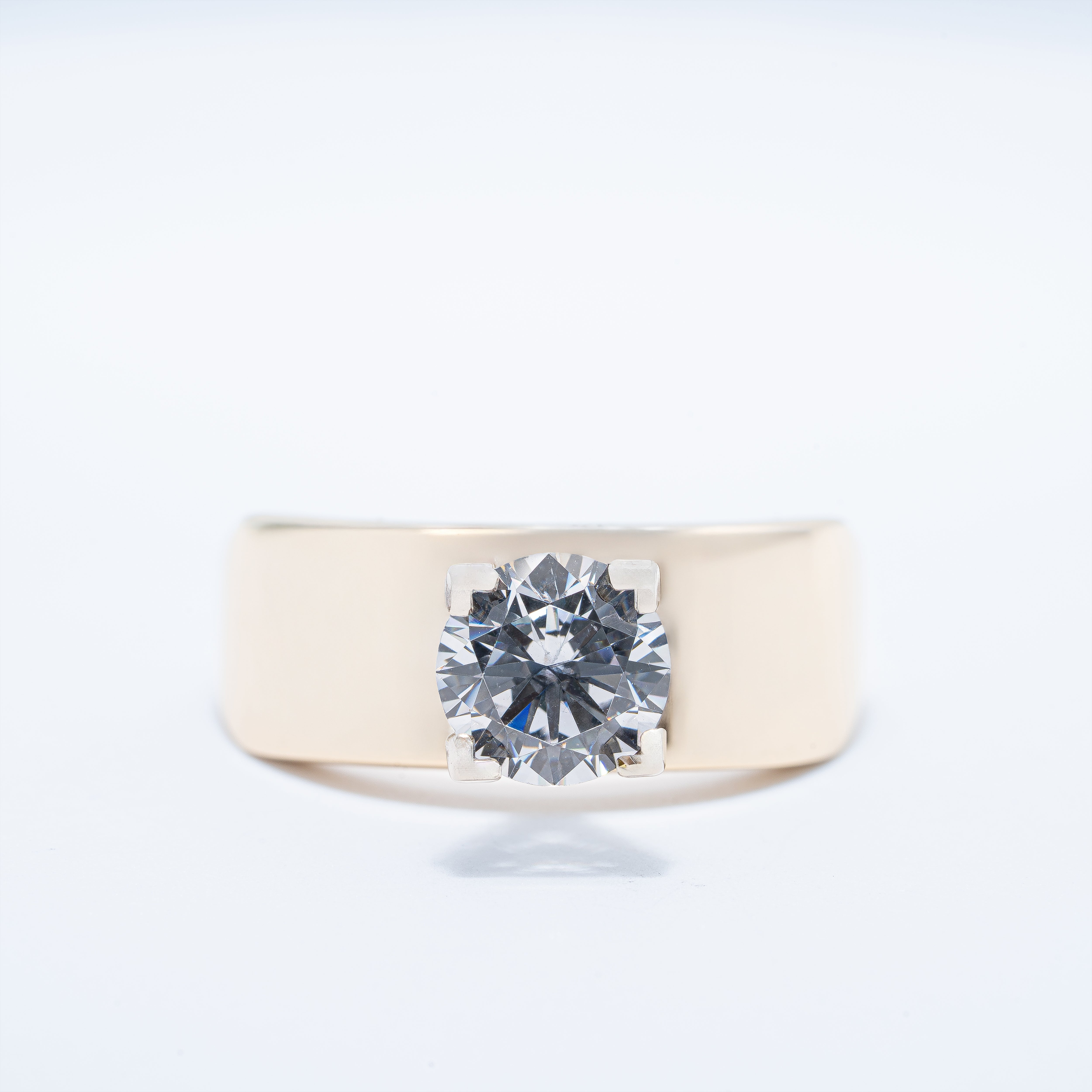 Modern Solitaire Engagement Ring