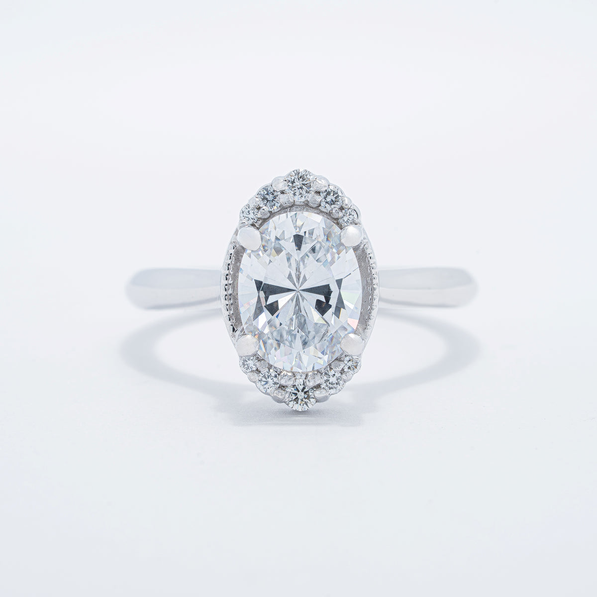 Vintage Halo Engagement Ring