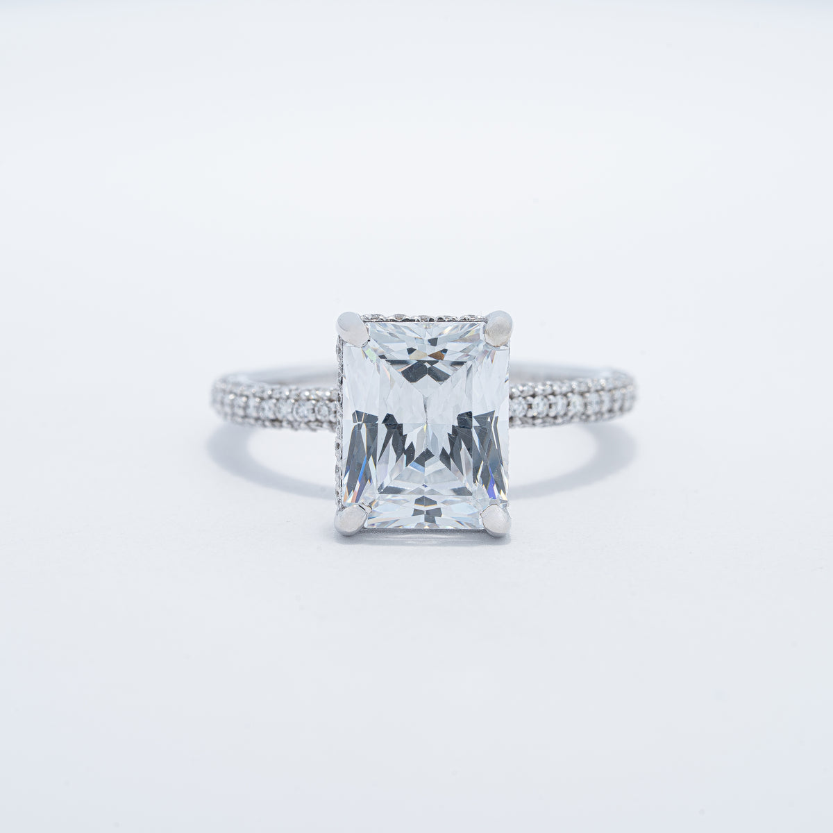 Hidden Halo Engagement Ring