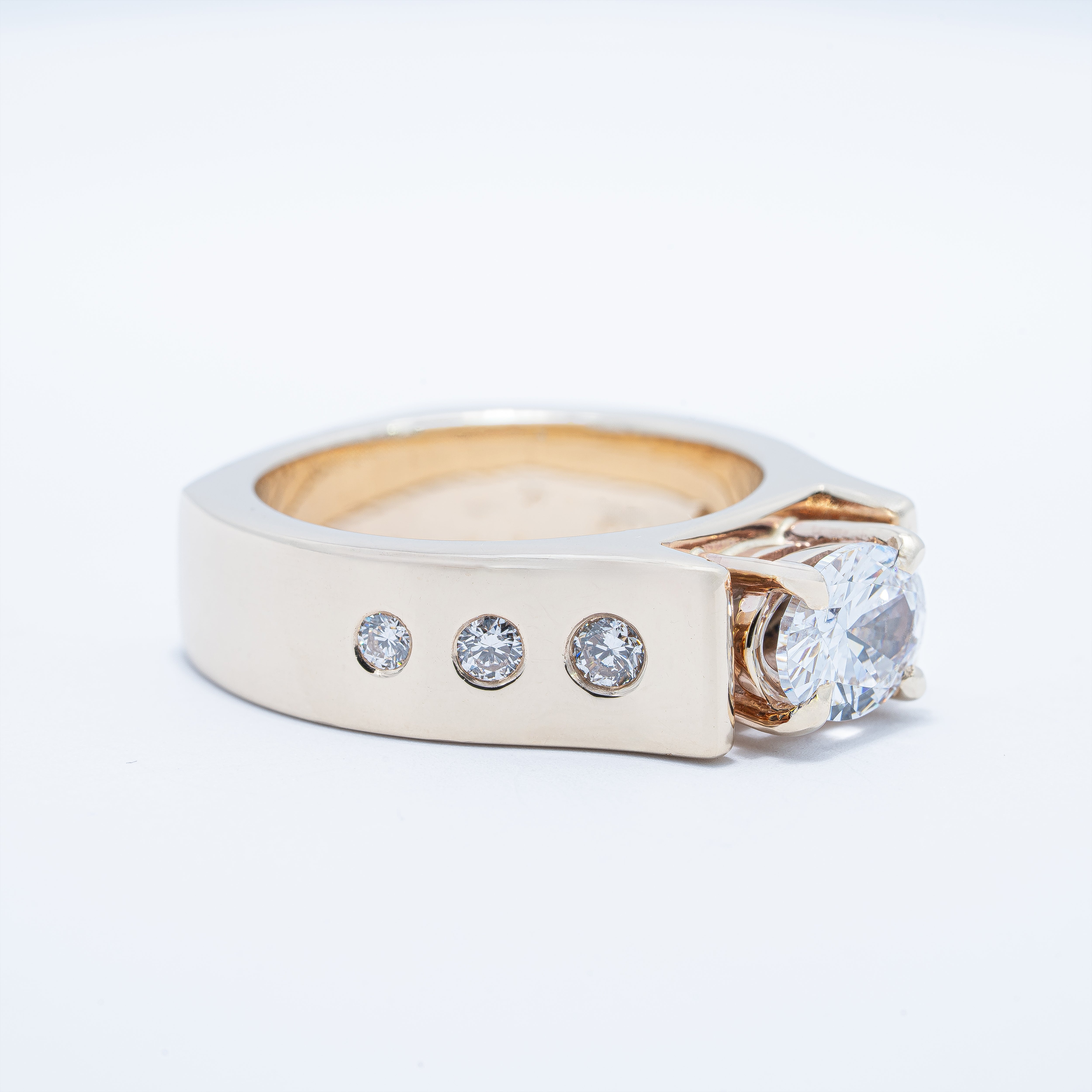 Modern Cathedral Engagement Ring