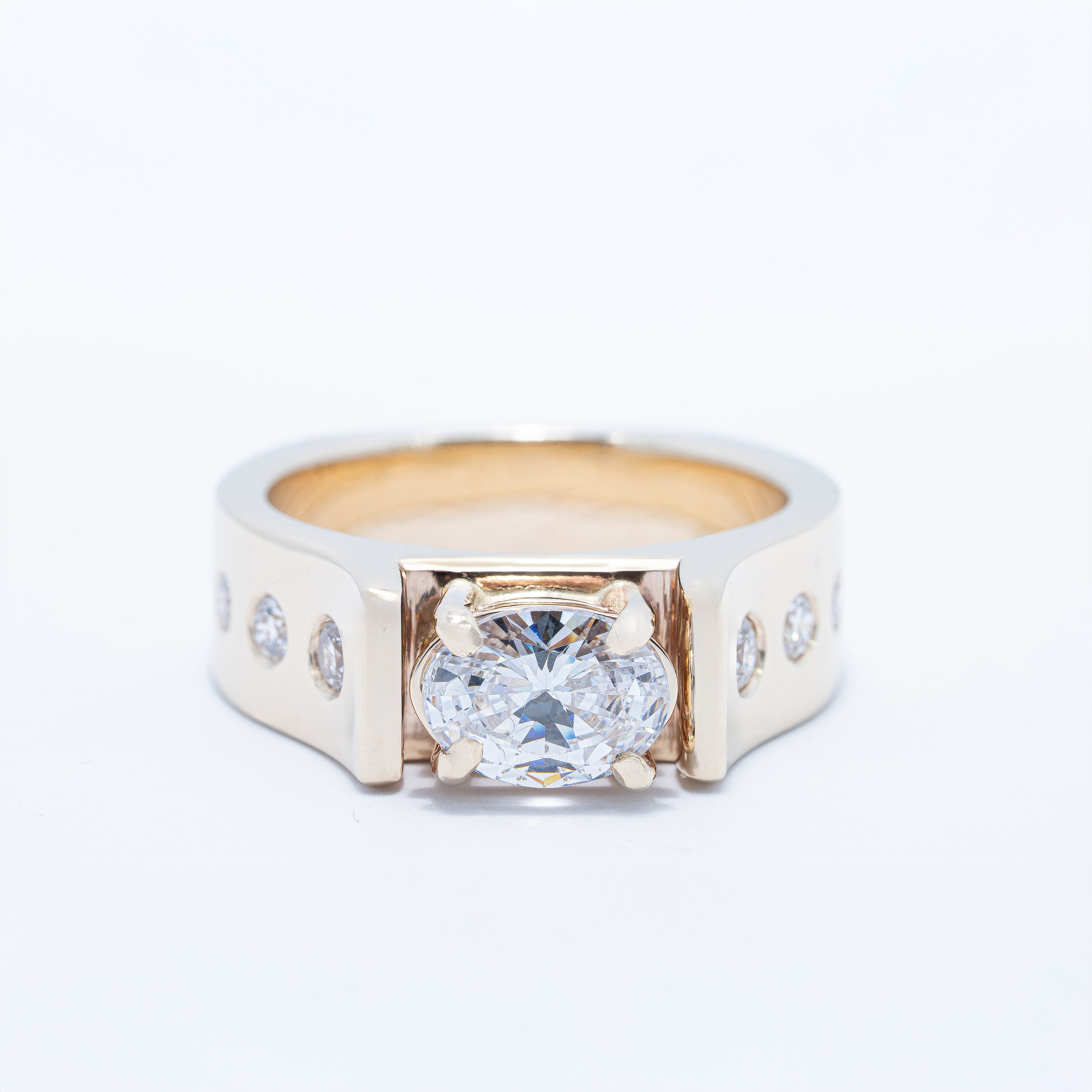 Modern Cathedral Engagement Ring