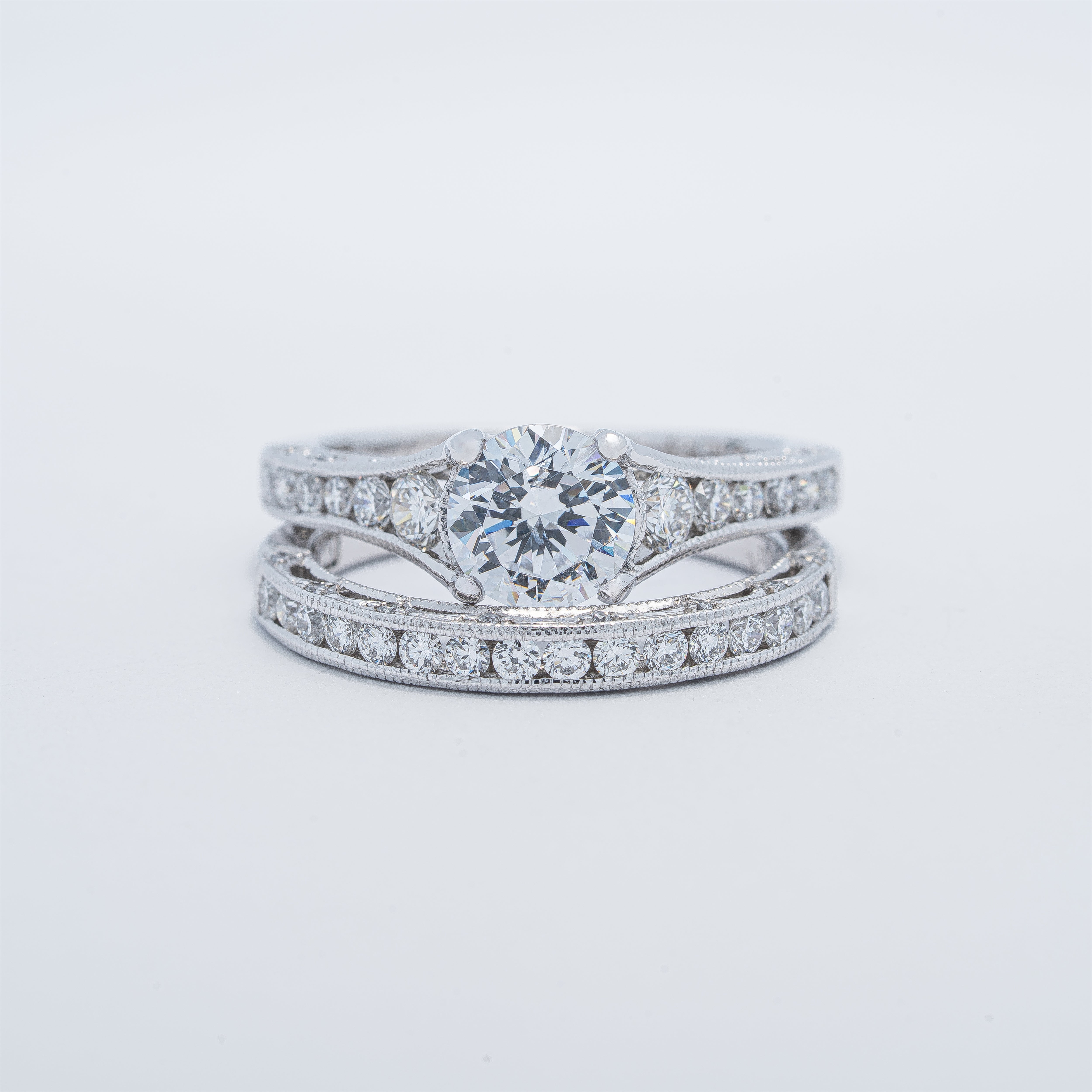 Modern Channel Style Wedding Set