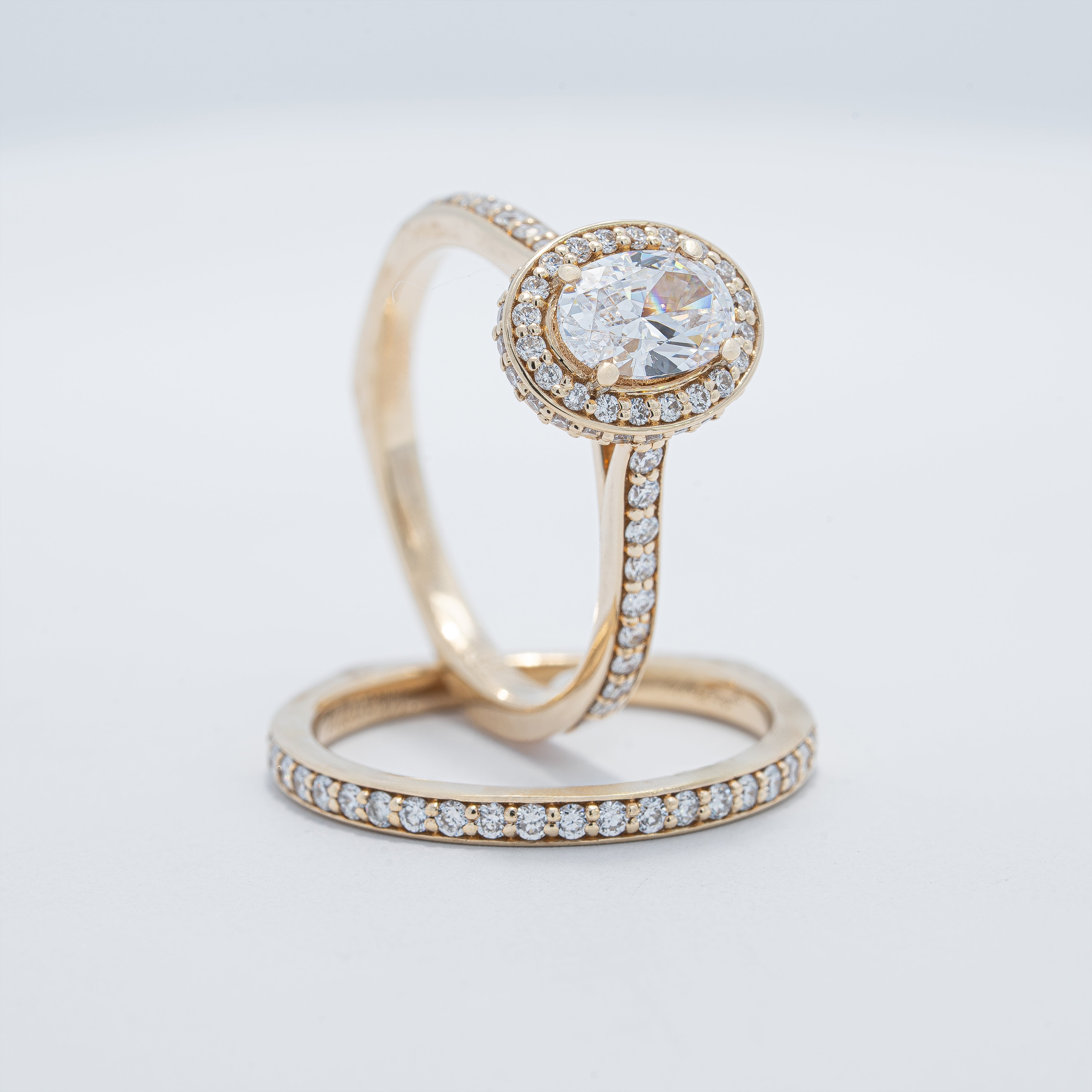 Vintage Halo Wedding Set