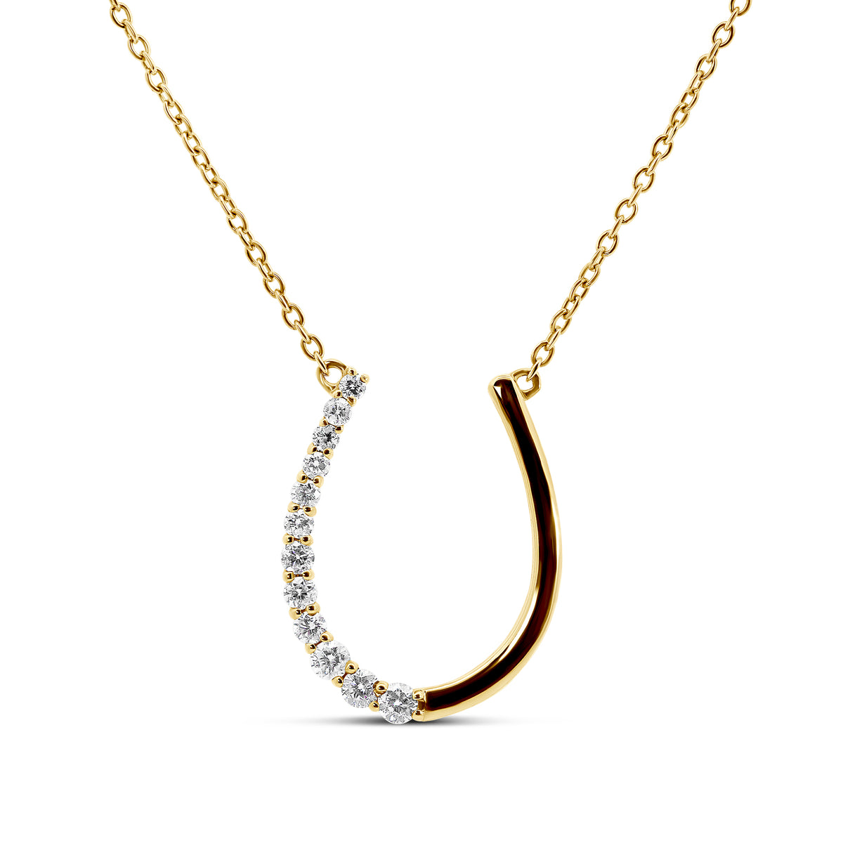 14K Rose Gold Double Heart Infinity Diamond Necklace | 0.16 CTW