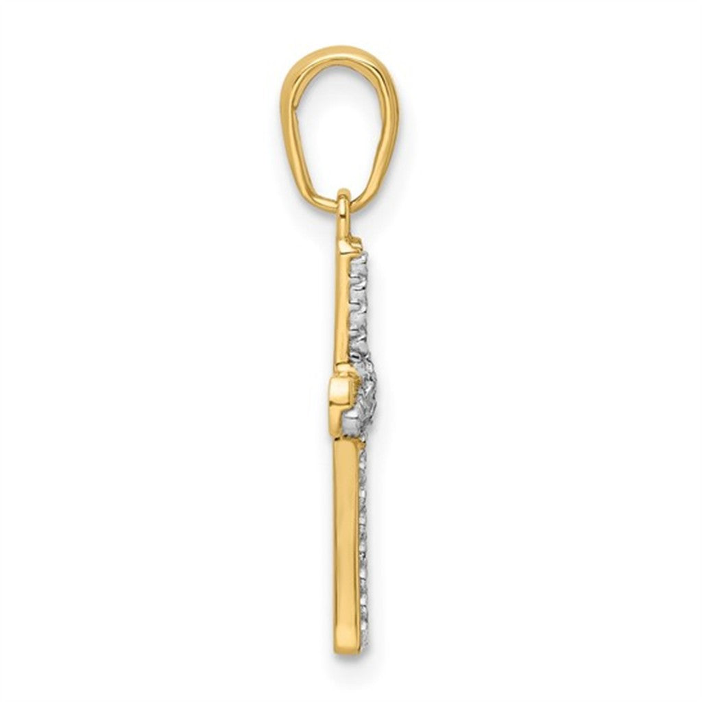 Modern Two Cross Pendant