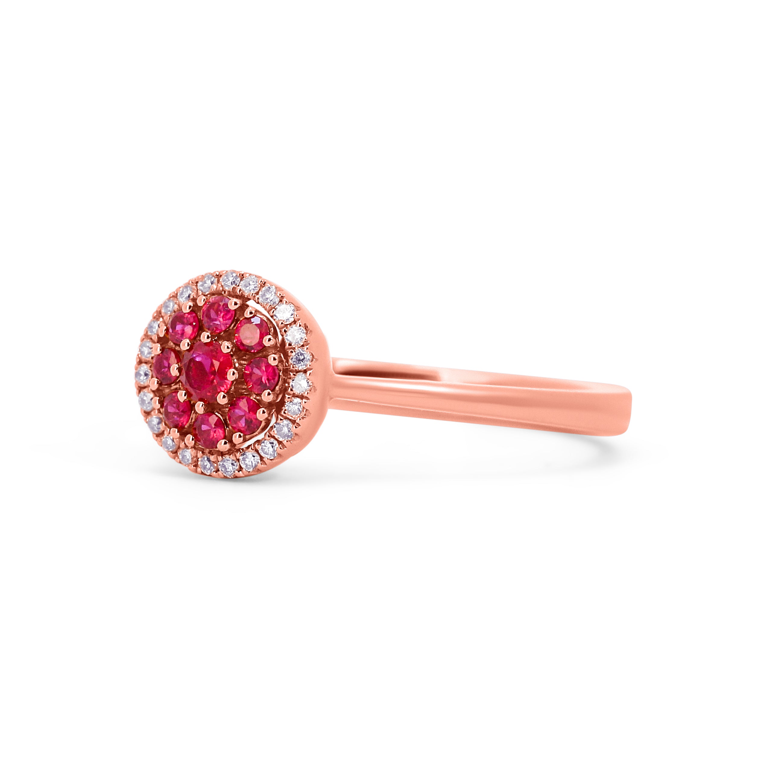 Vintage Cluster Halo Ring