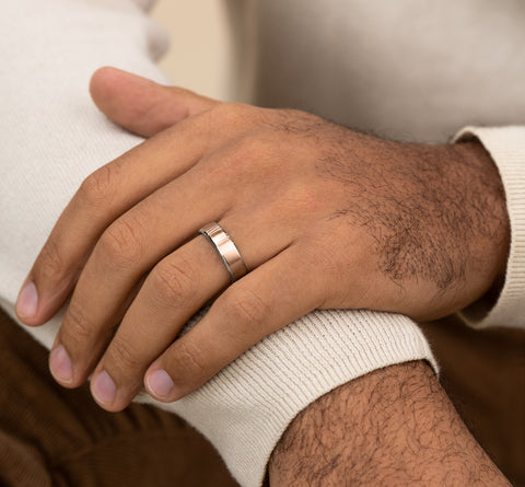 The Realm 14 Karat Two-Tone Wedding Band