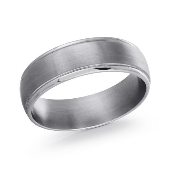 Tantalum Dual Finish Wedding Band