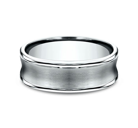 The Desoto 14 Karat White Gold Wedding Band