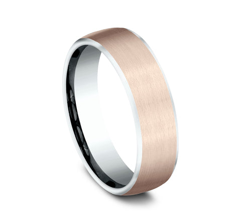 The Realm 14 Karat Two-Tone Wedding Band