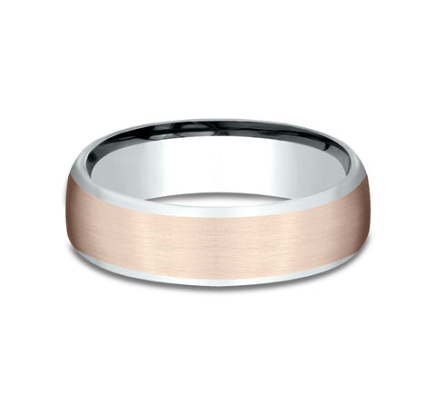 The Realm 14 Karat Two-Tone Wedding Band