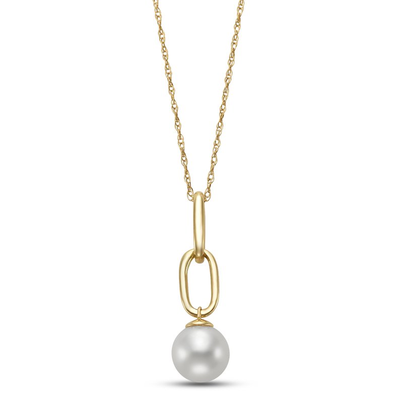 14K Freshwater Pearl Paperclip Necklace: Gifts From The Sea Collection