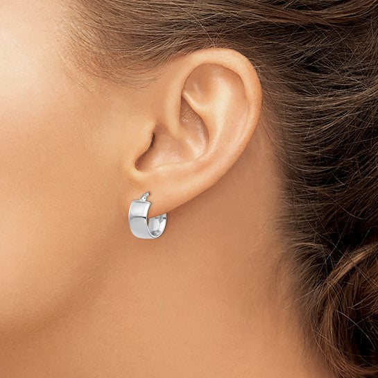 Modern Huggie Hoop Earrings